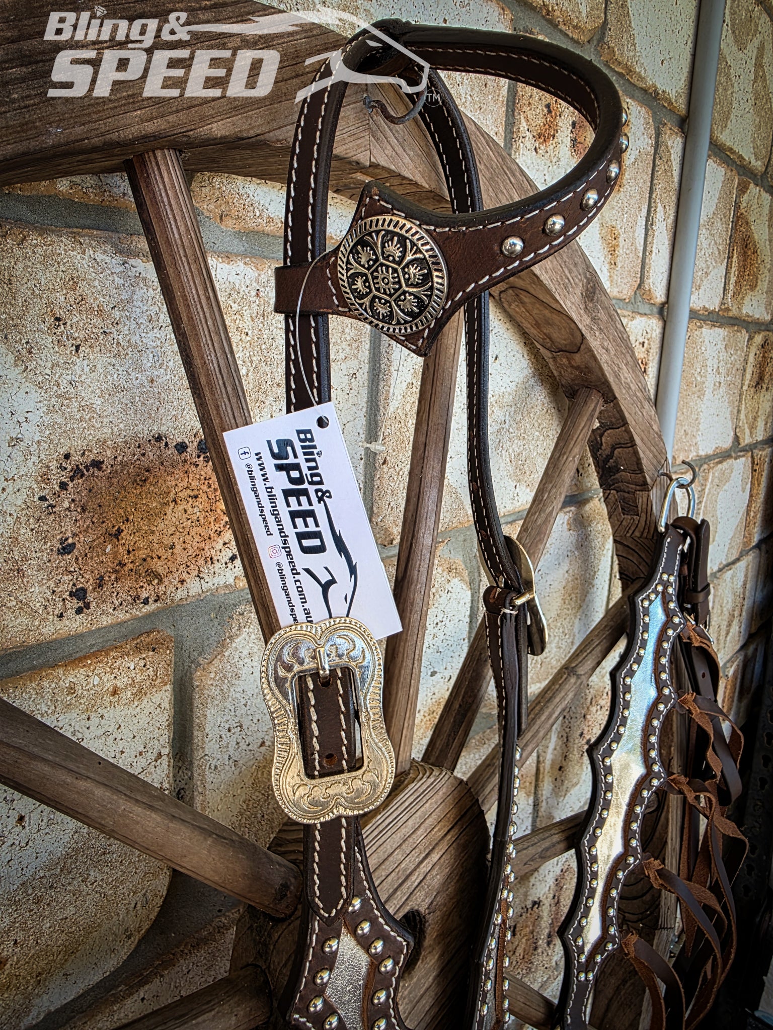 Metallic Silver Inlay Tack Set