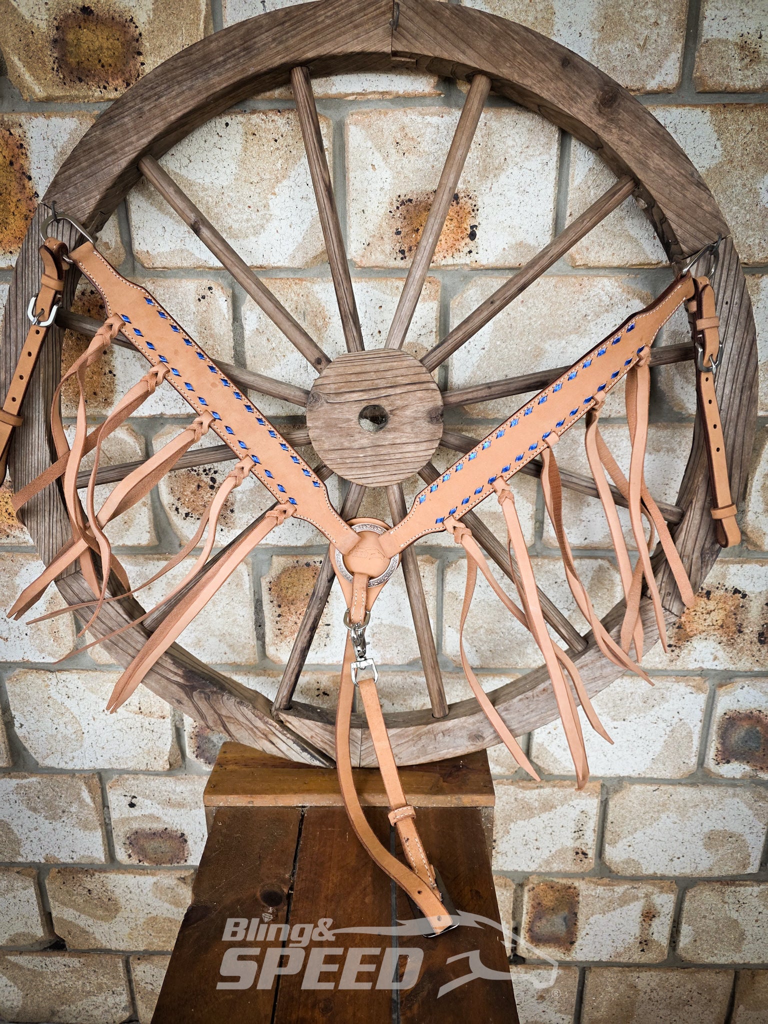 Trophy Tack Buckstitched Breastcollar – Blank or Custom Laser Engraved