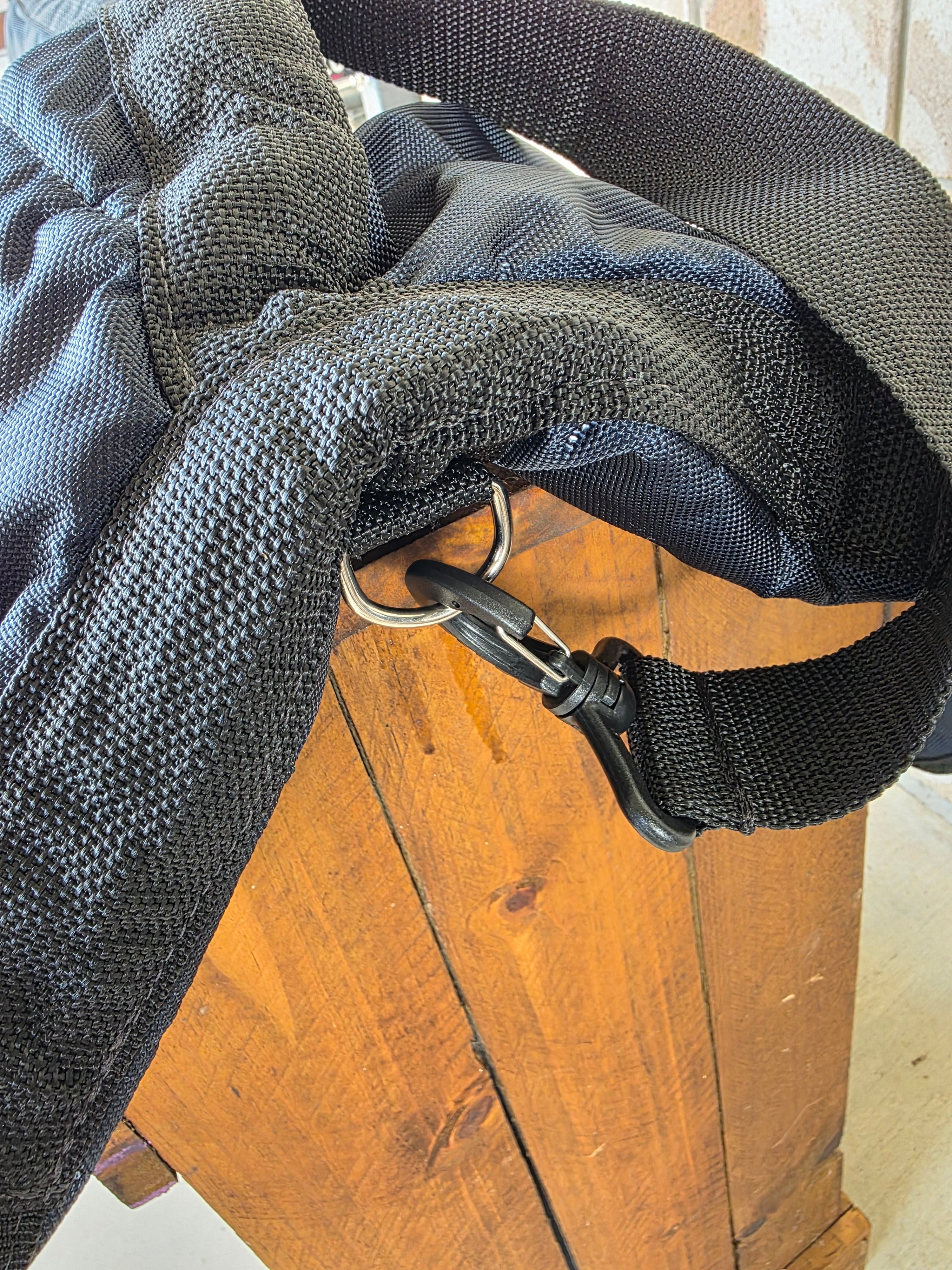 Quilted Saddle Bag - Black