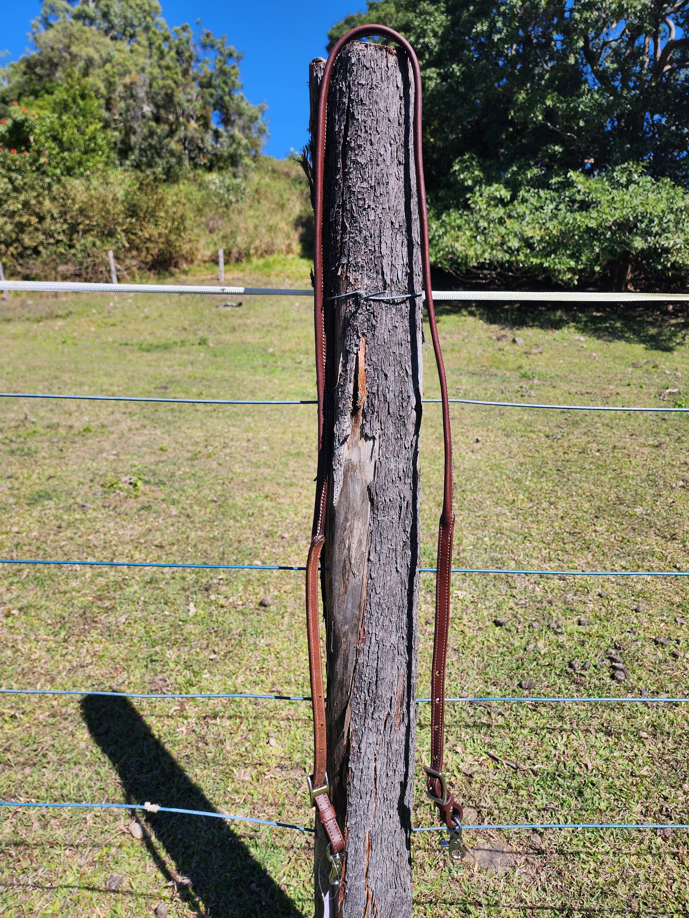 Bling & Speed Rolled Leather Barrel Reins