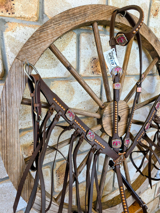 Thunderbird Fringe Tack Set - Red