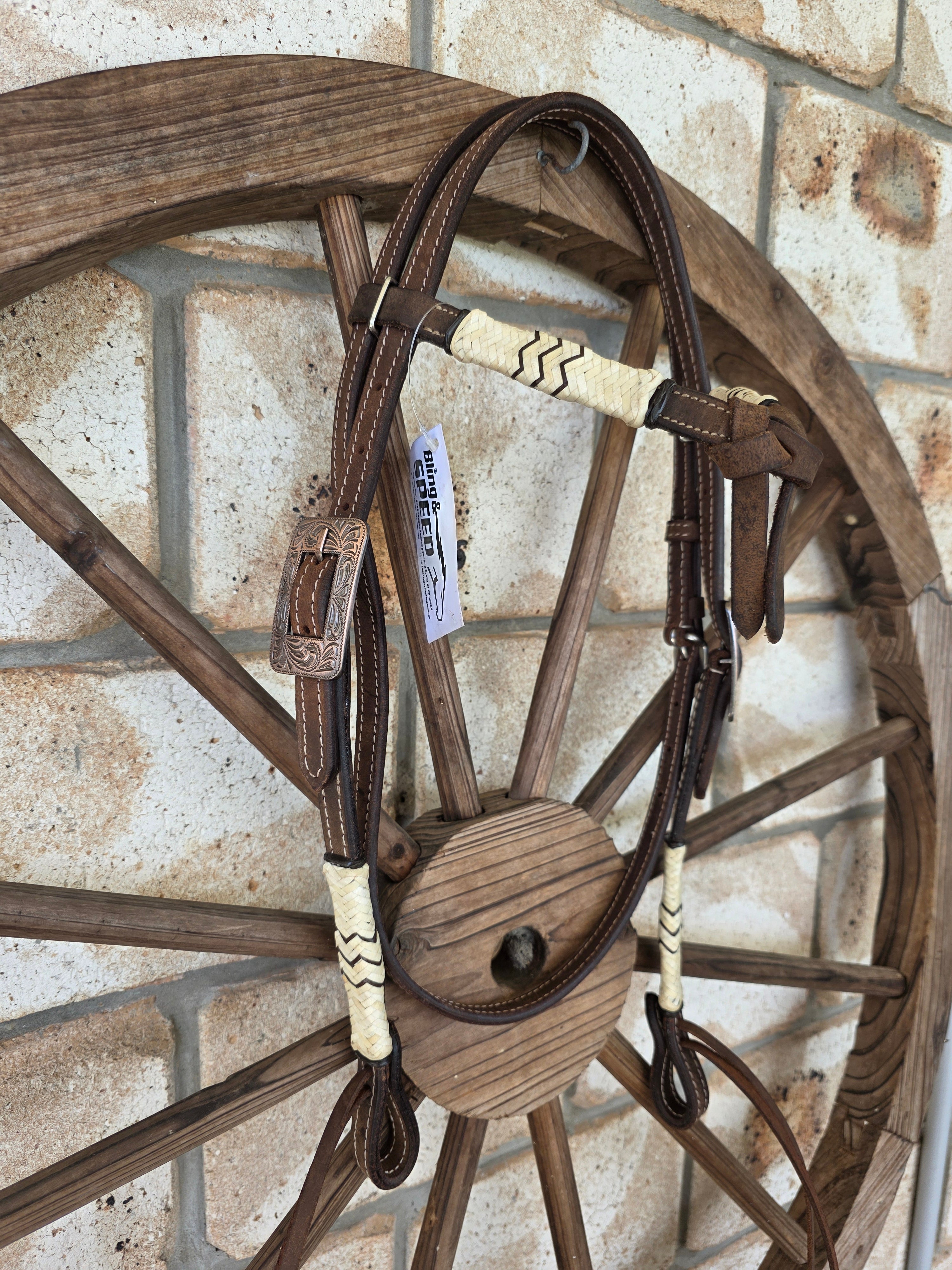 Futurity Knot with Rawhide Bridle Dark Oil