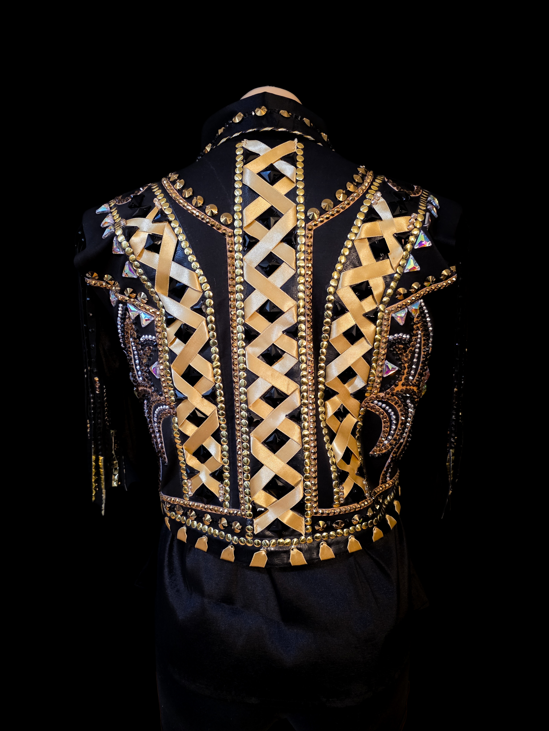 Black Crown - Western Show Shirt & Vest Set
