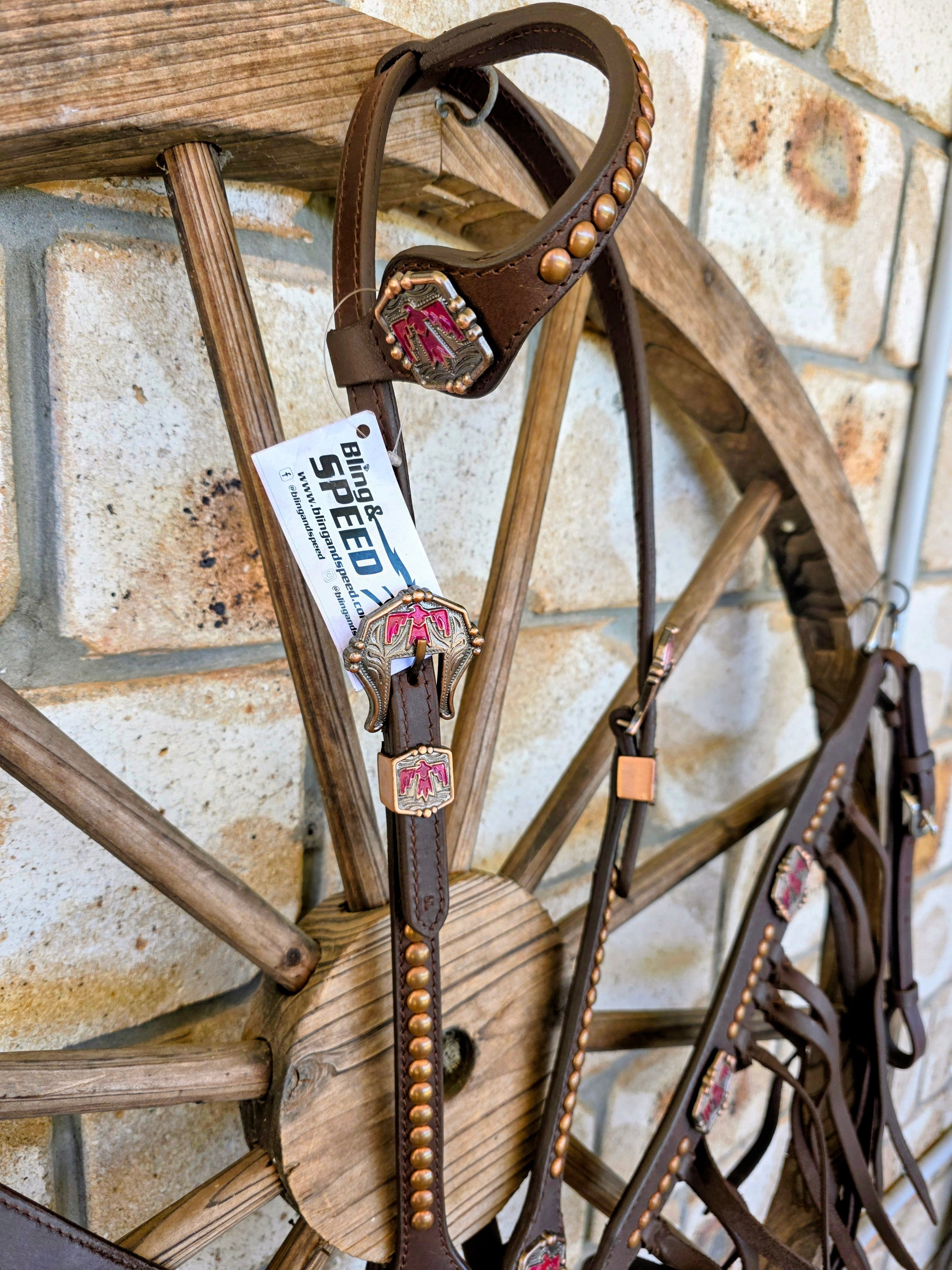 Thunderbird Fringe Tack Set - Red