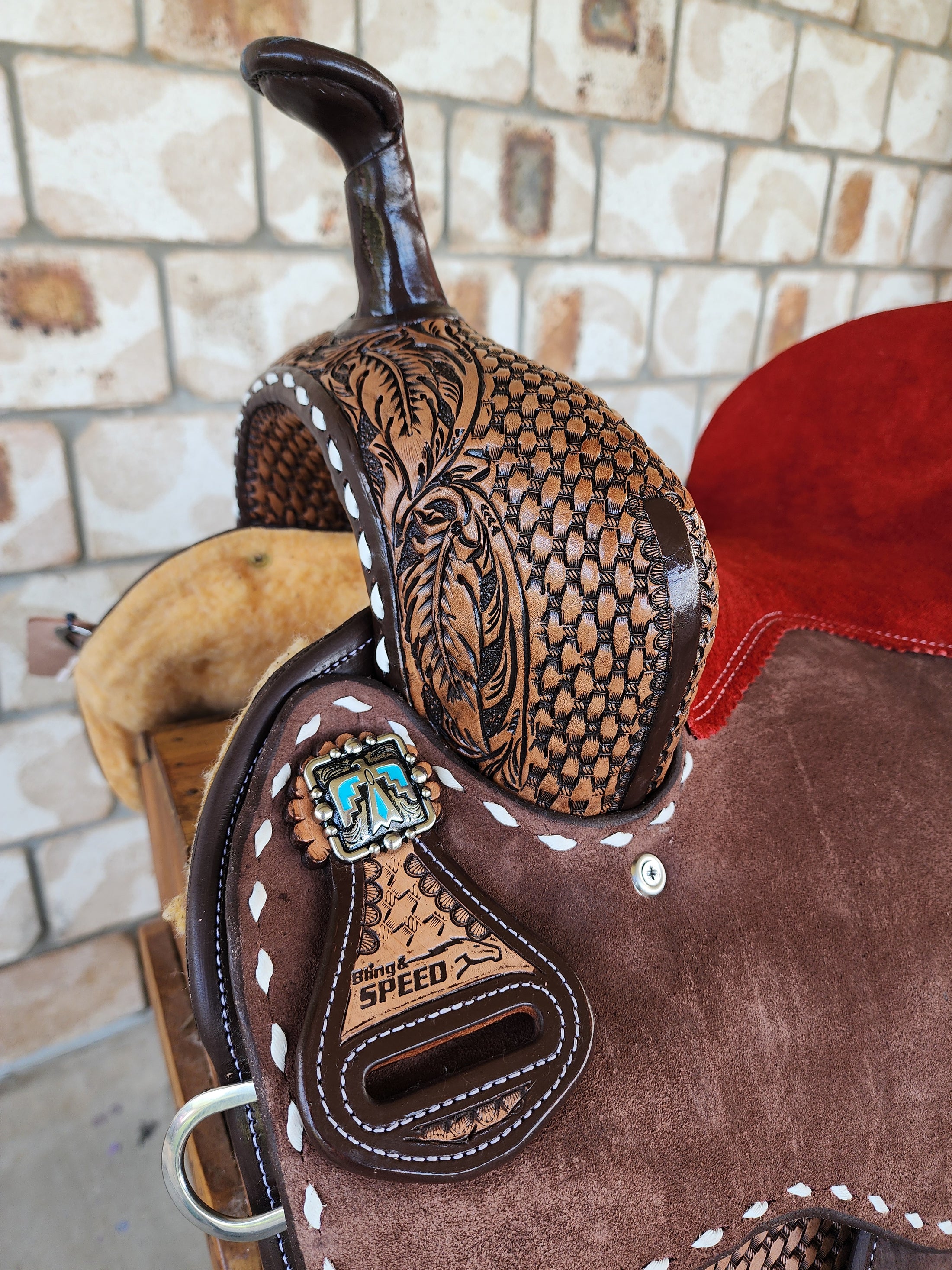 Leather Barrel Saddle - Jessie