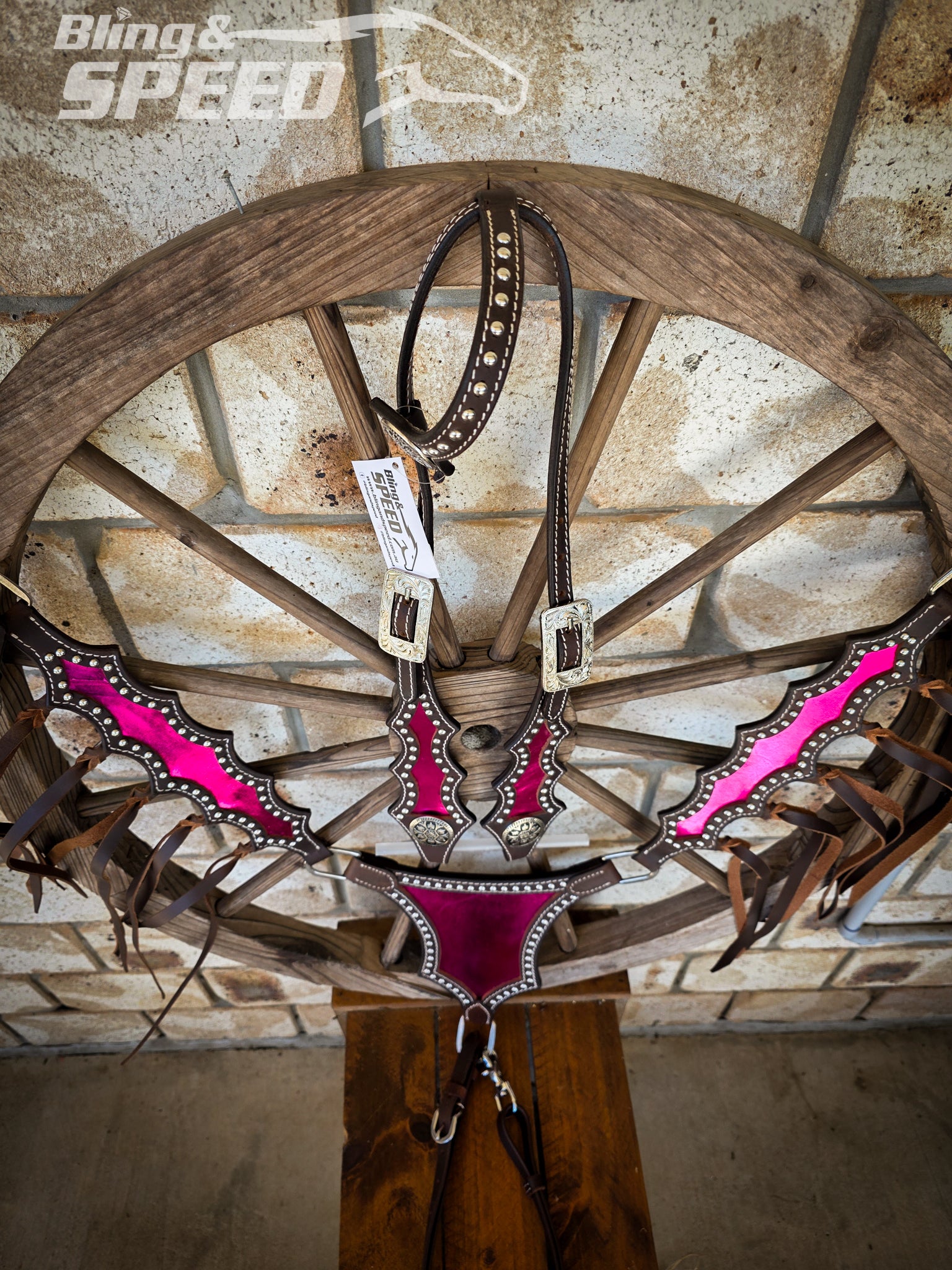 Metallic Pink Inlay Tack Set