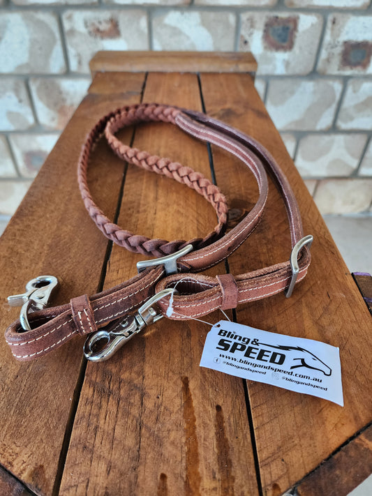 Bling & Speed Plait Barrel Reins