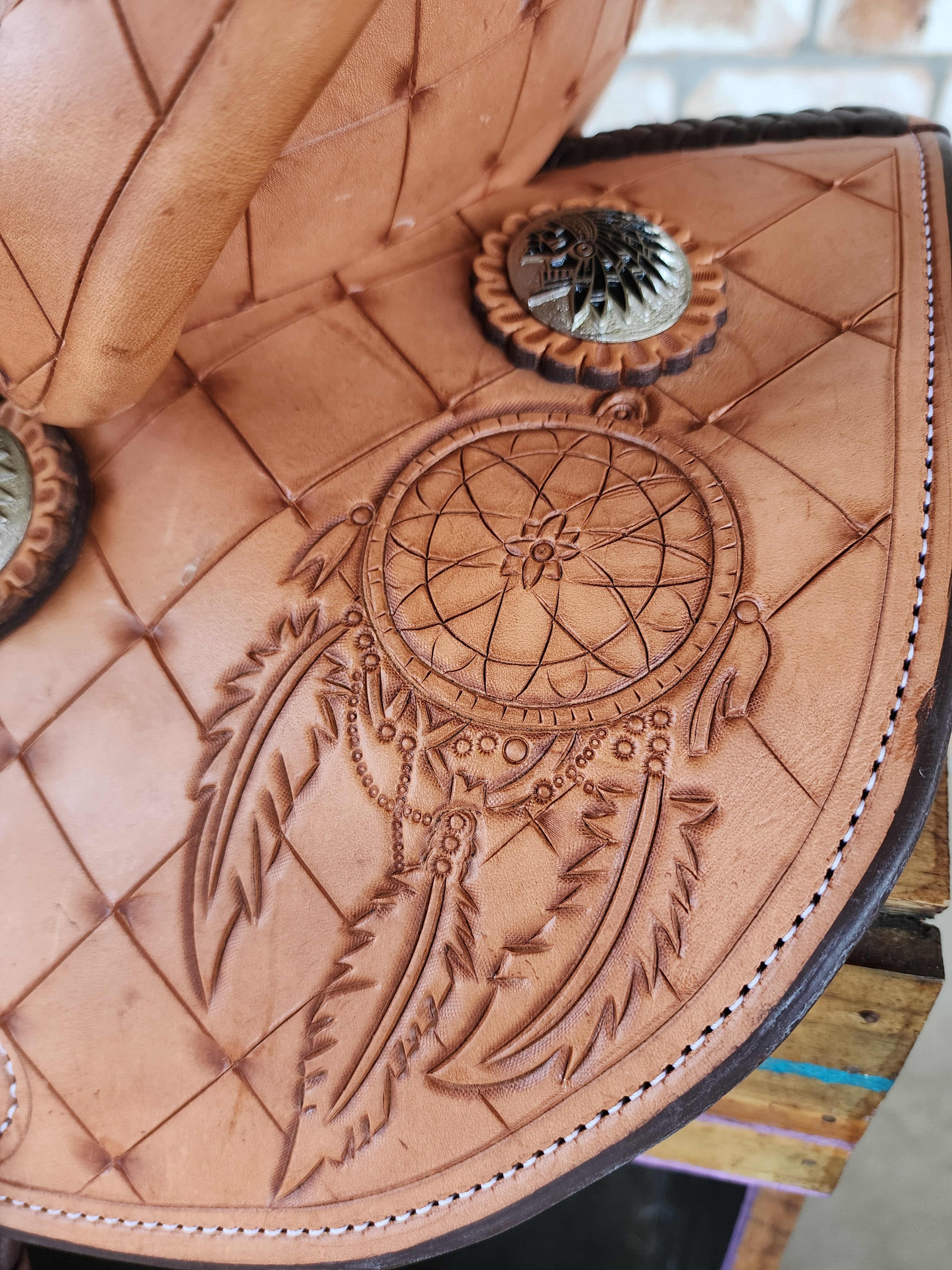 Leather Barrel Saddle - LBS2