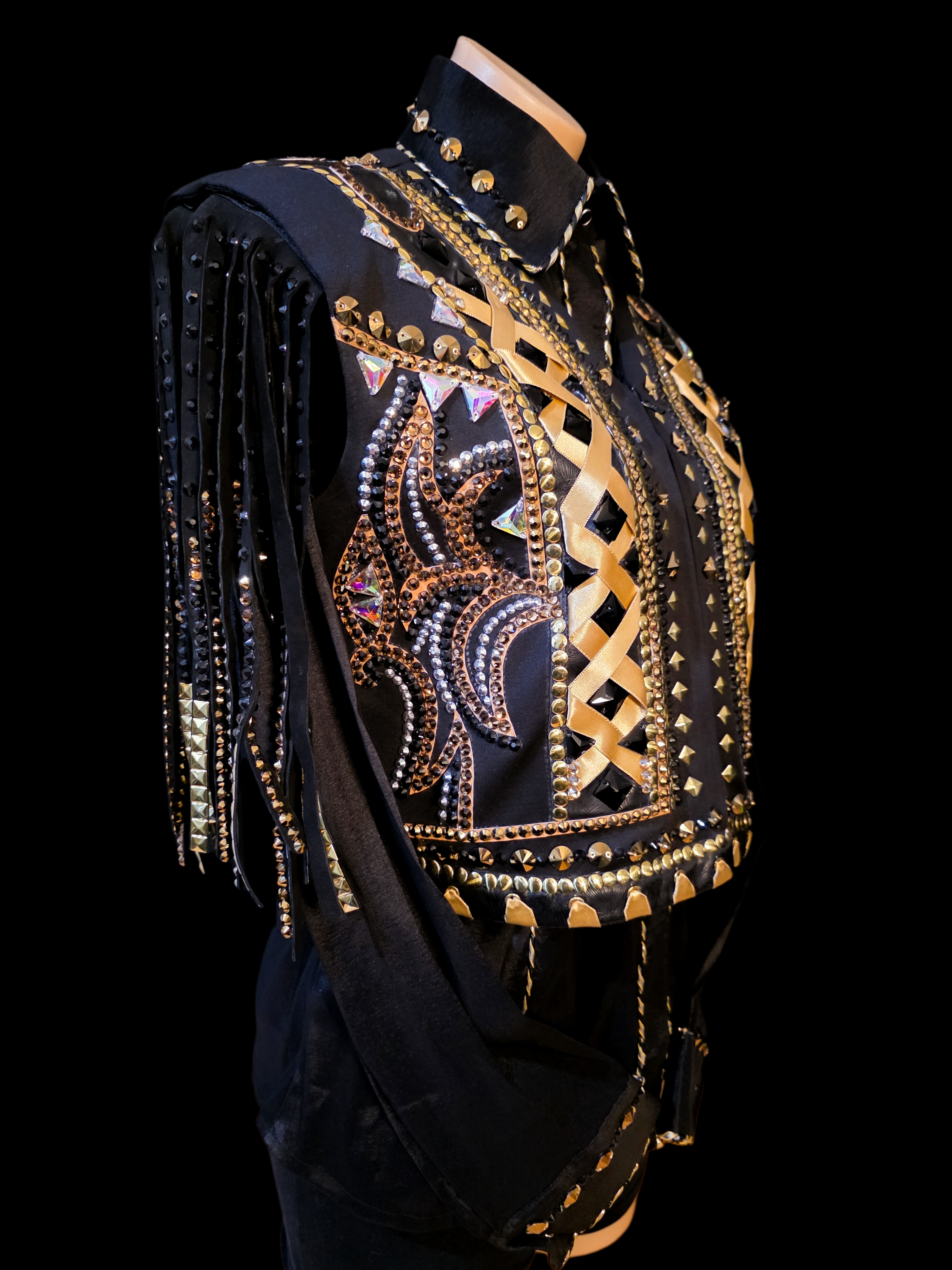 Black Crown - Western Show Shirt & Vest Set