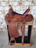 Load image into Gallery viewer, Leather Barrel Saddle - LBR5
