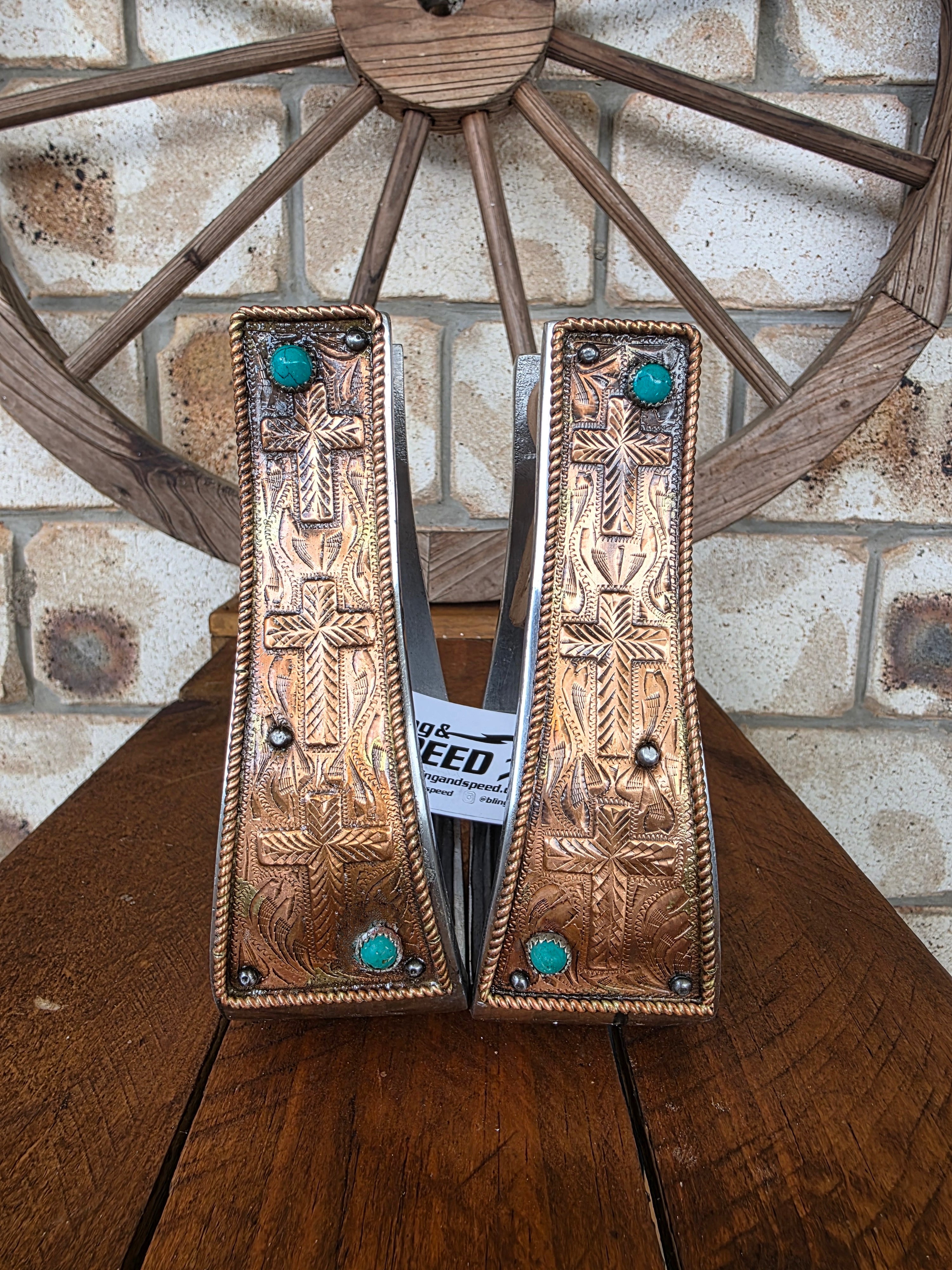 Copper Cross Stirrups
