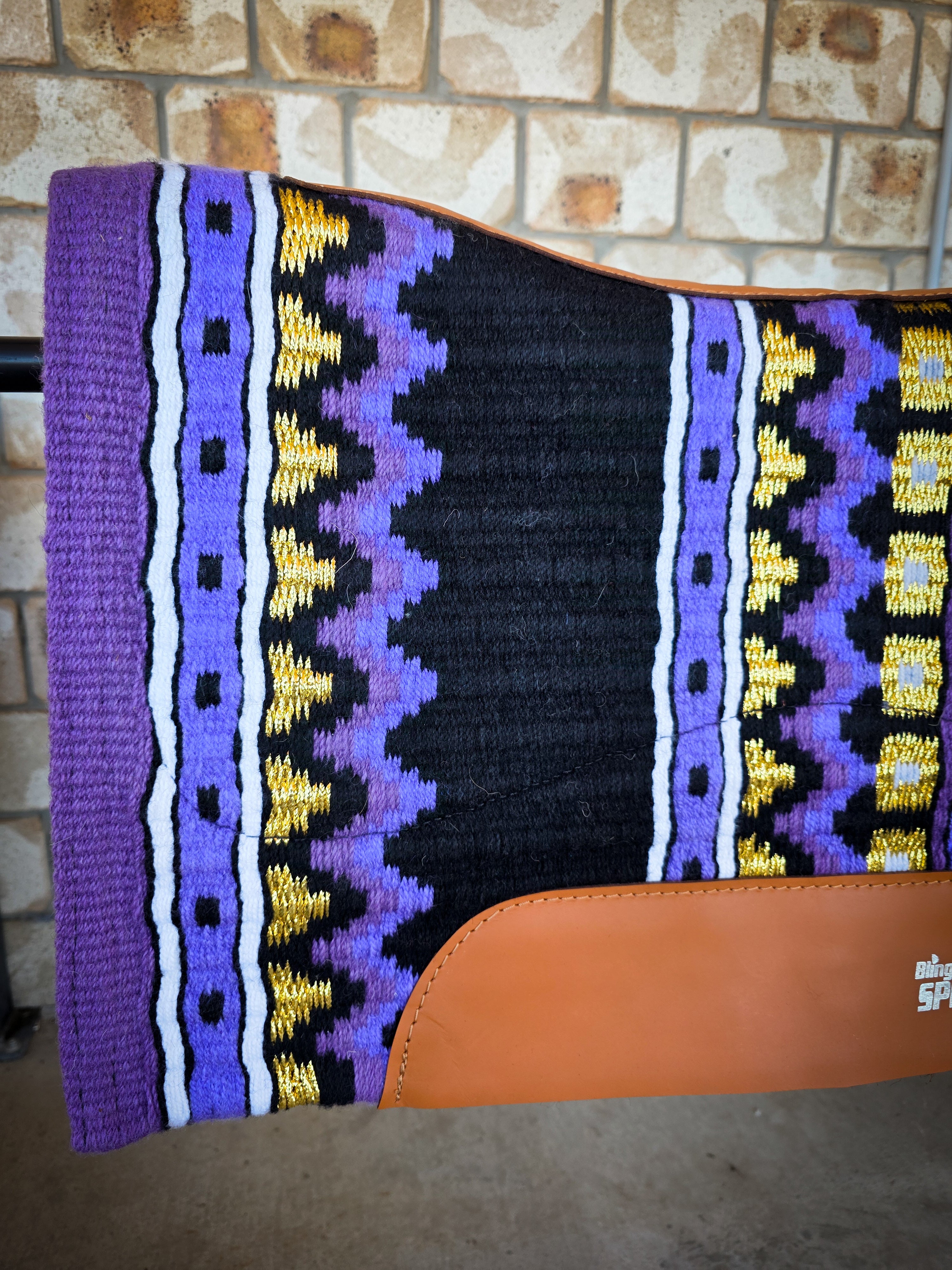 46. Violet Unicorn Saddle Pad