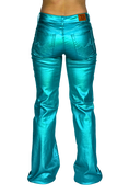 Load image into Gallery viewer, Turquoise Metallic Signature Trouser
