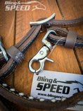 Load image into Gallery viewer, Barrel Reins with Blood Knot Twist and Studs
