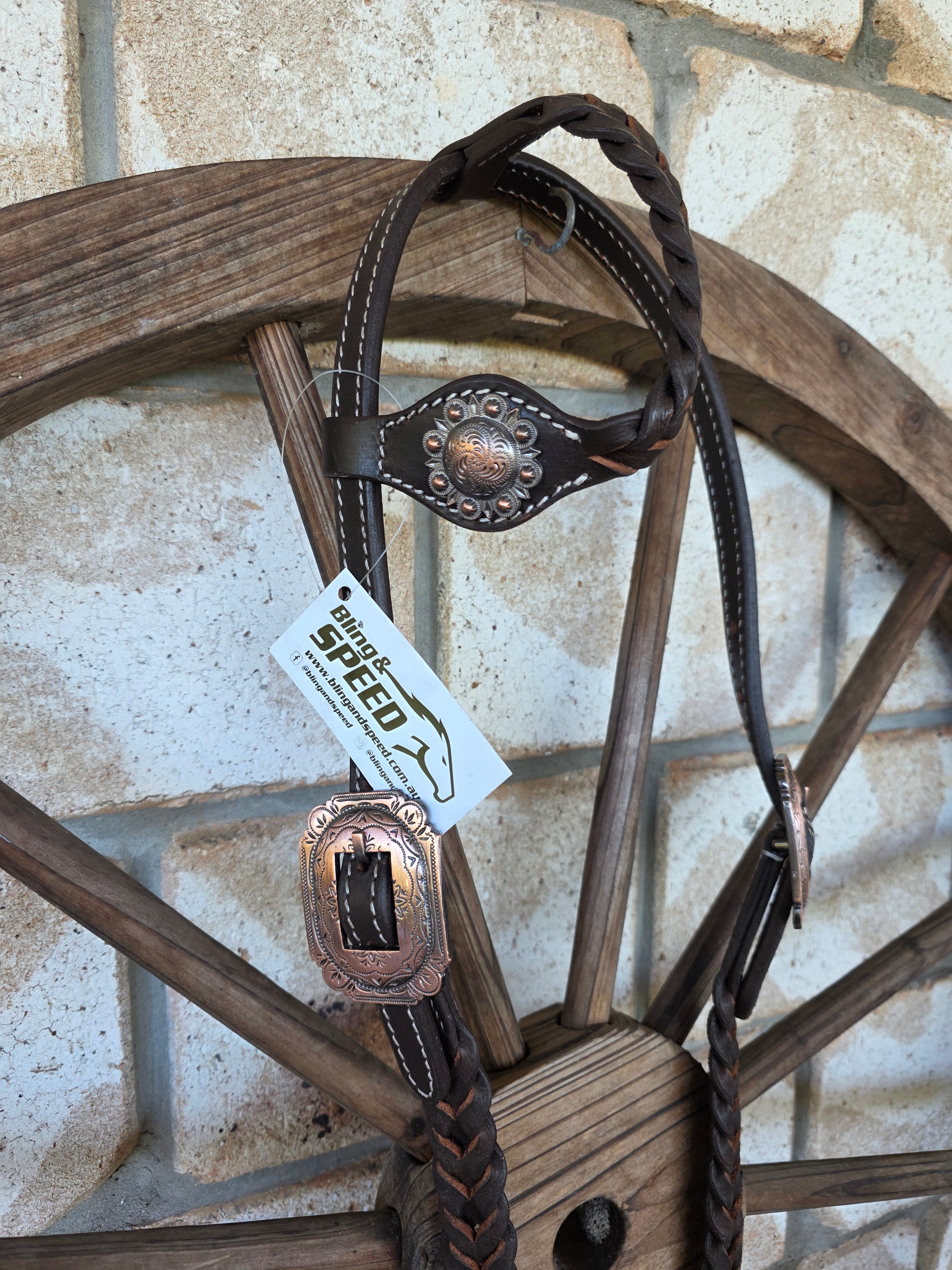 B&S Plait One Ear Bridle