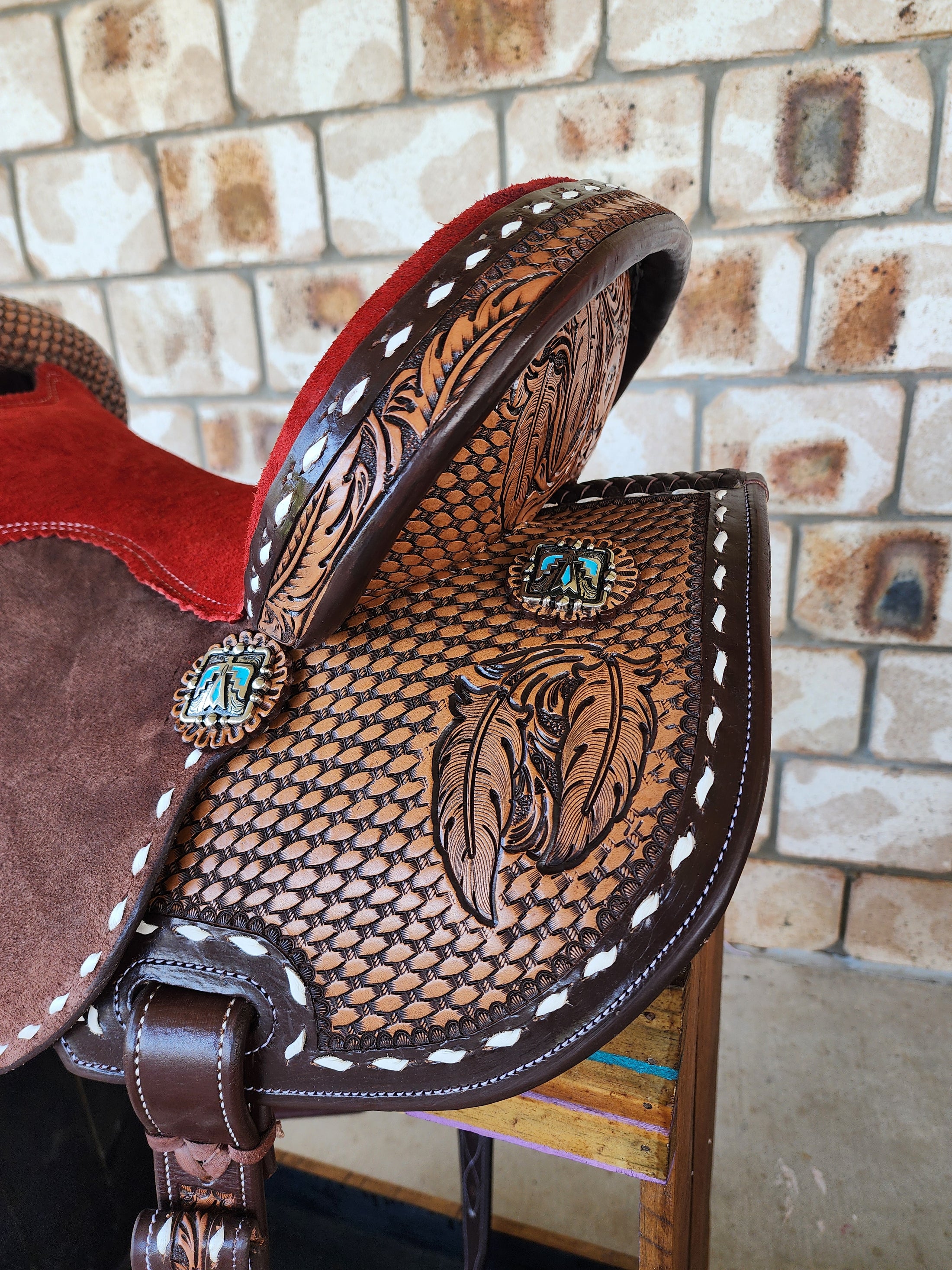 Leather Barrel Saddle - Jessie