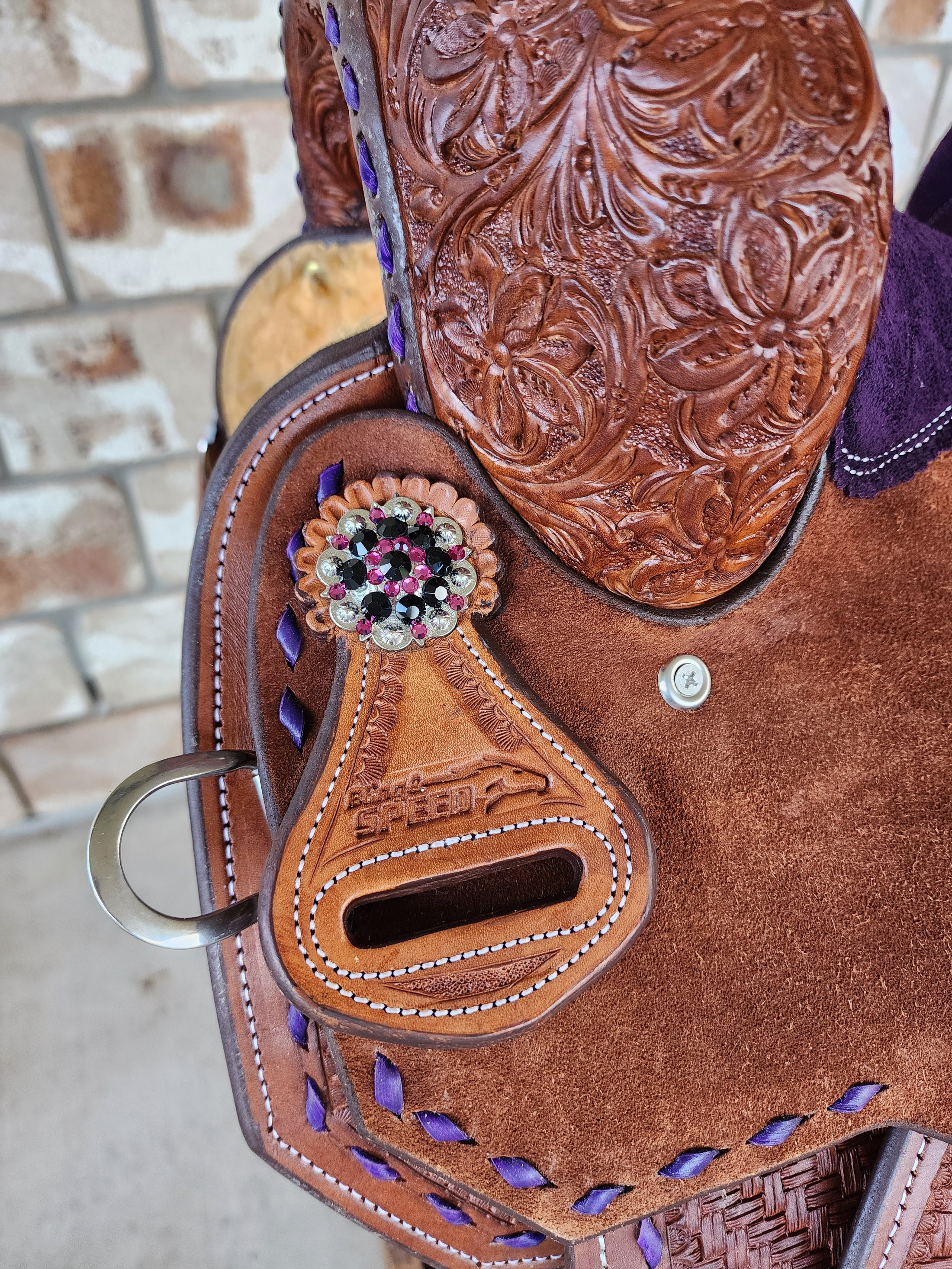 Leather Barrel Saddle - LBR5