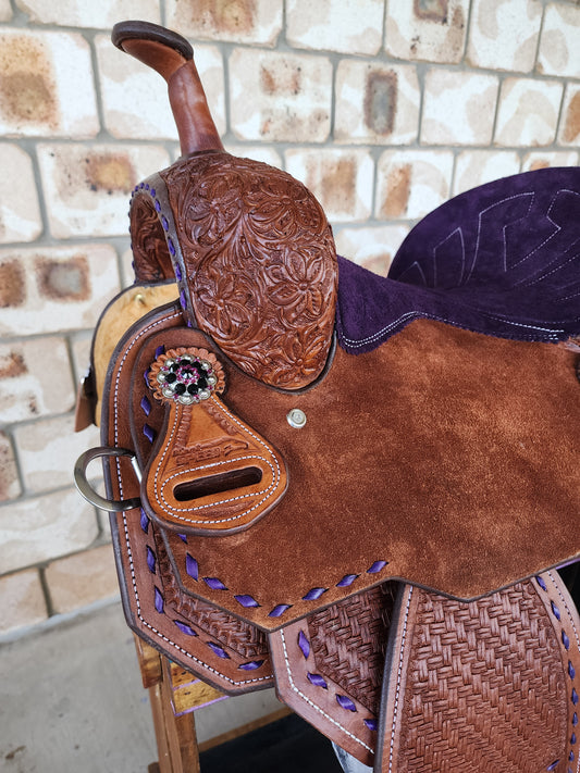 Leather Barrel Saddle - LBR5