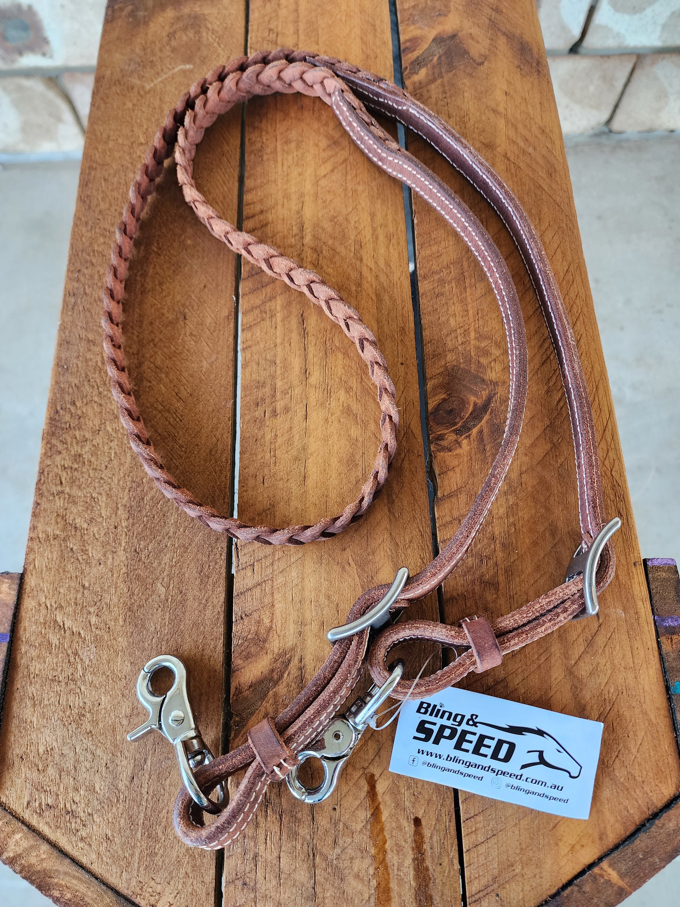 Bling & Speed Plait Barrel Reins