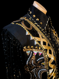 Load image into Gallery viewer, Black Crown - Western Show Shirt & Vest Set
