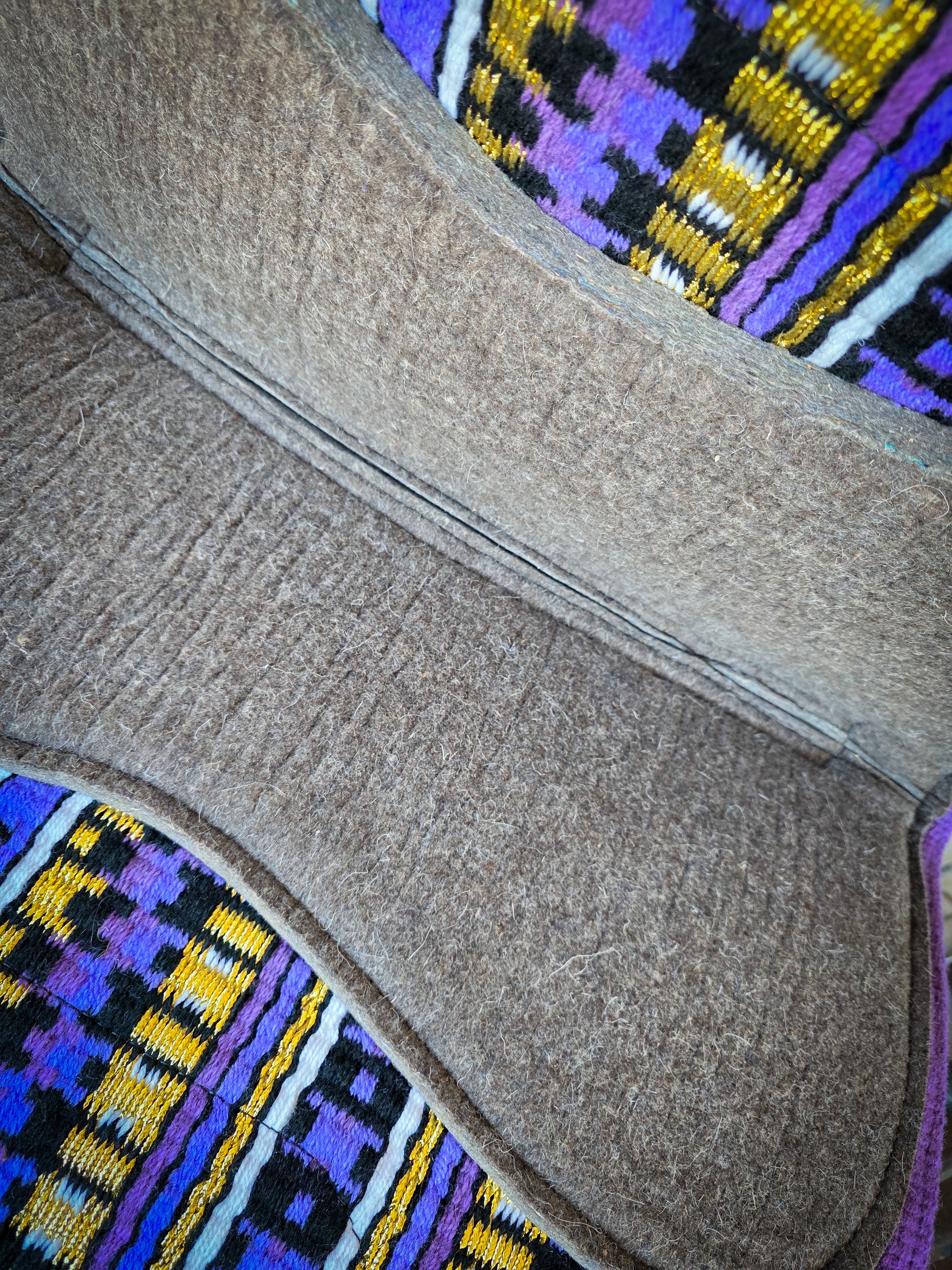 46. Violet Unicorn Saddle Pad