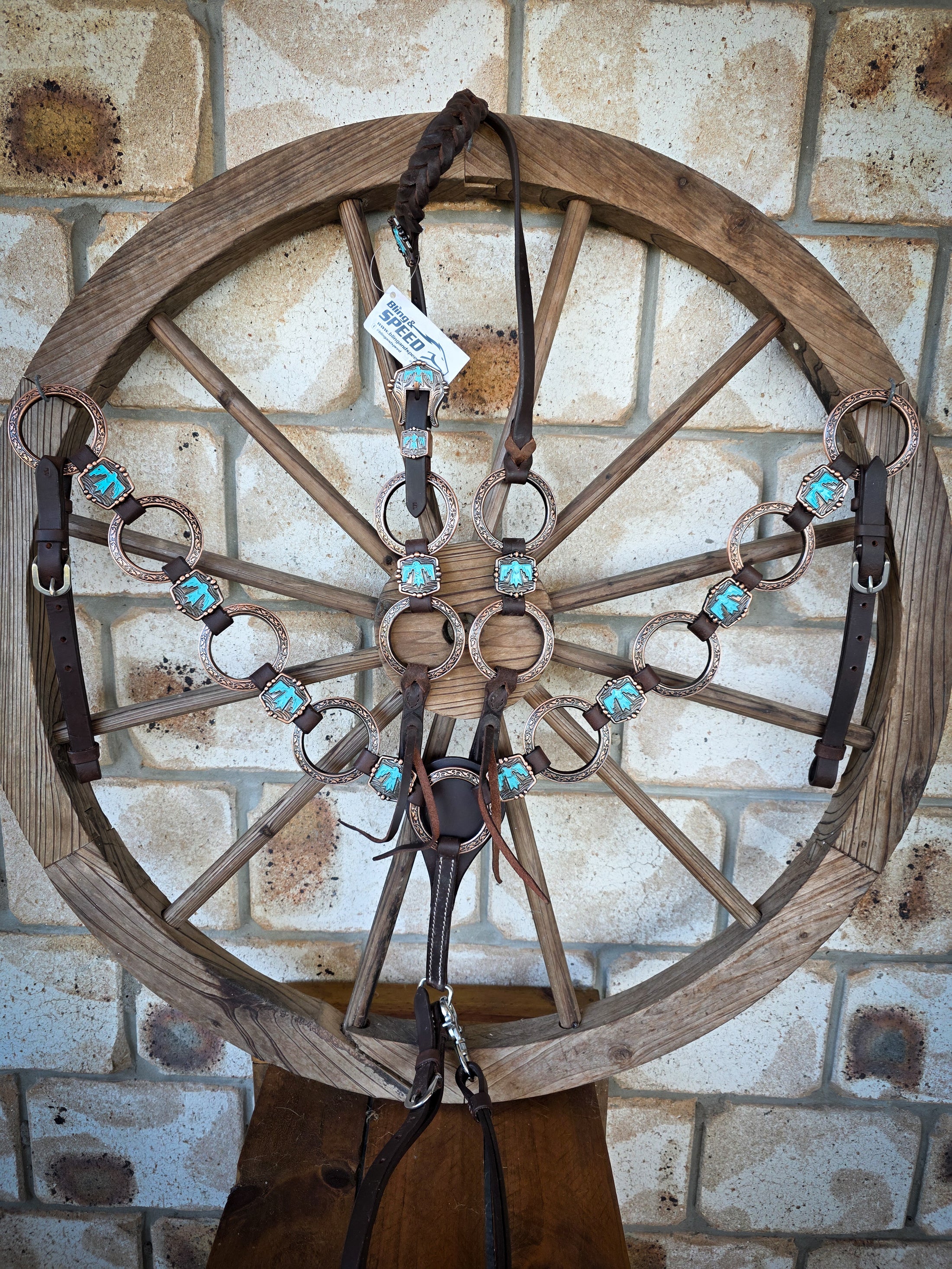 Turquoise Thunderbird Ring Tack Set