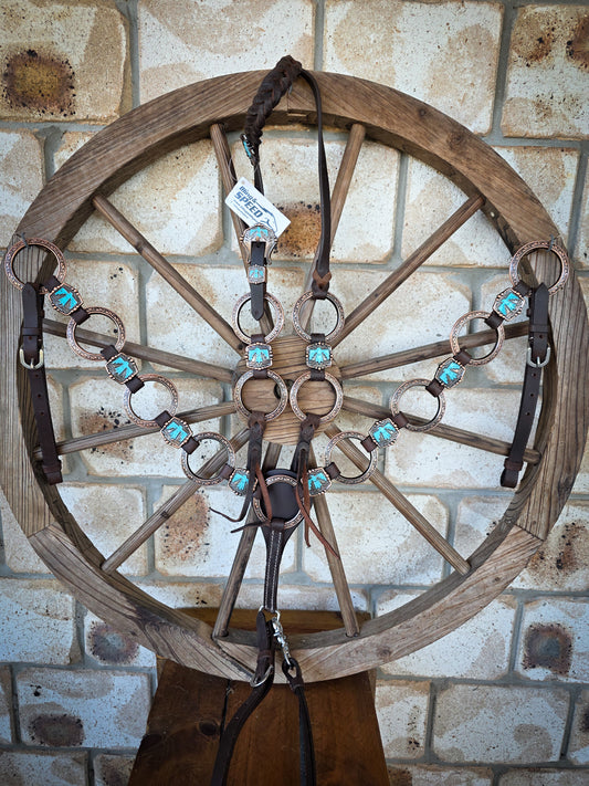 Turquoise Thunderbird Ring Tack Set