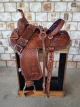 Load image into Gallery viewer, Leather Barrel Saddle - LBR5
