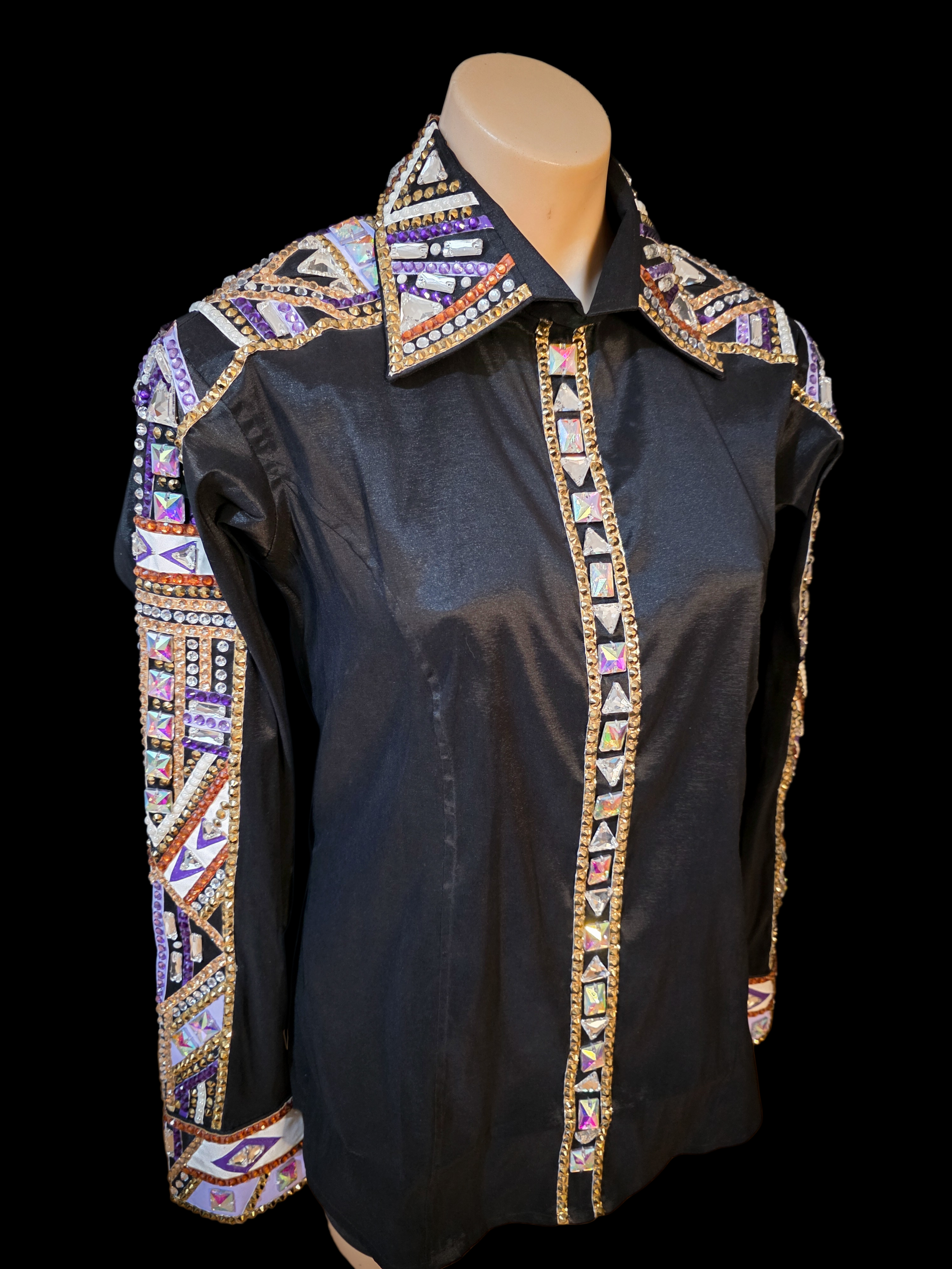 Midnight Regalia - Western Show Shirt
