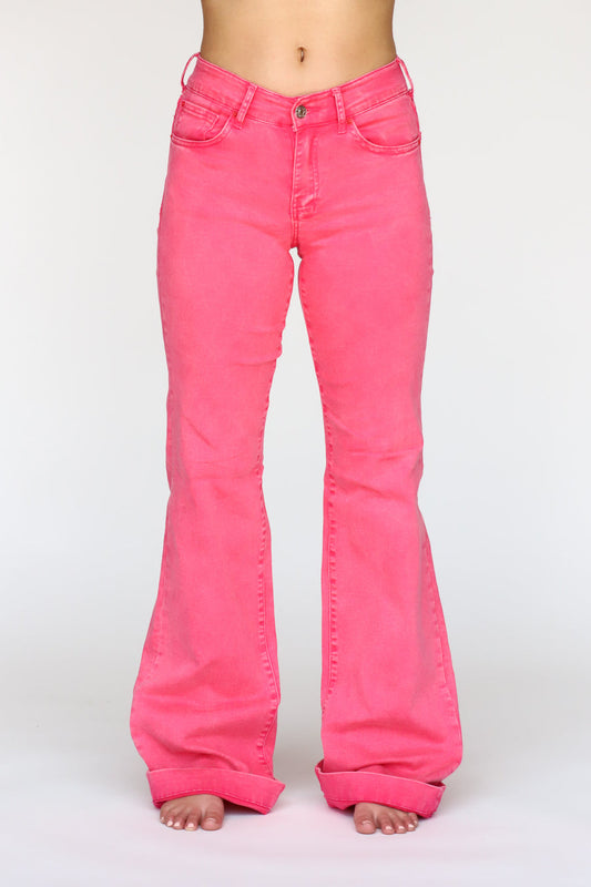 Retro Pink Signature Trouser Denim