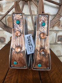 Copper Cactus Stirrups