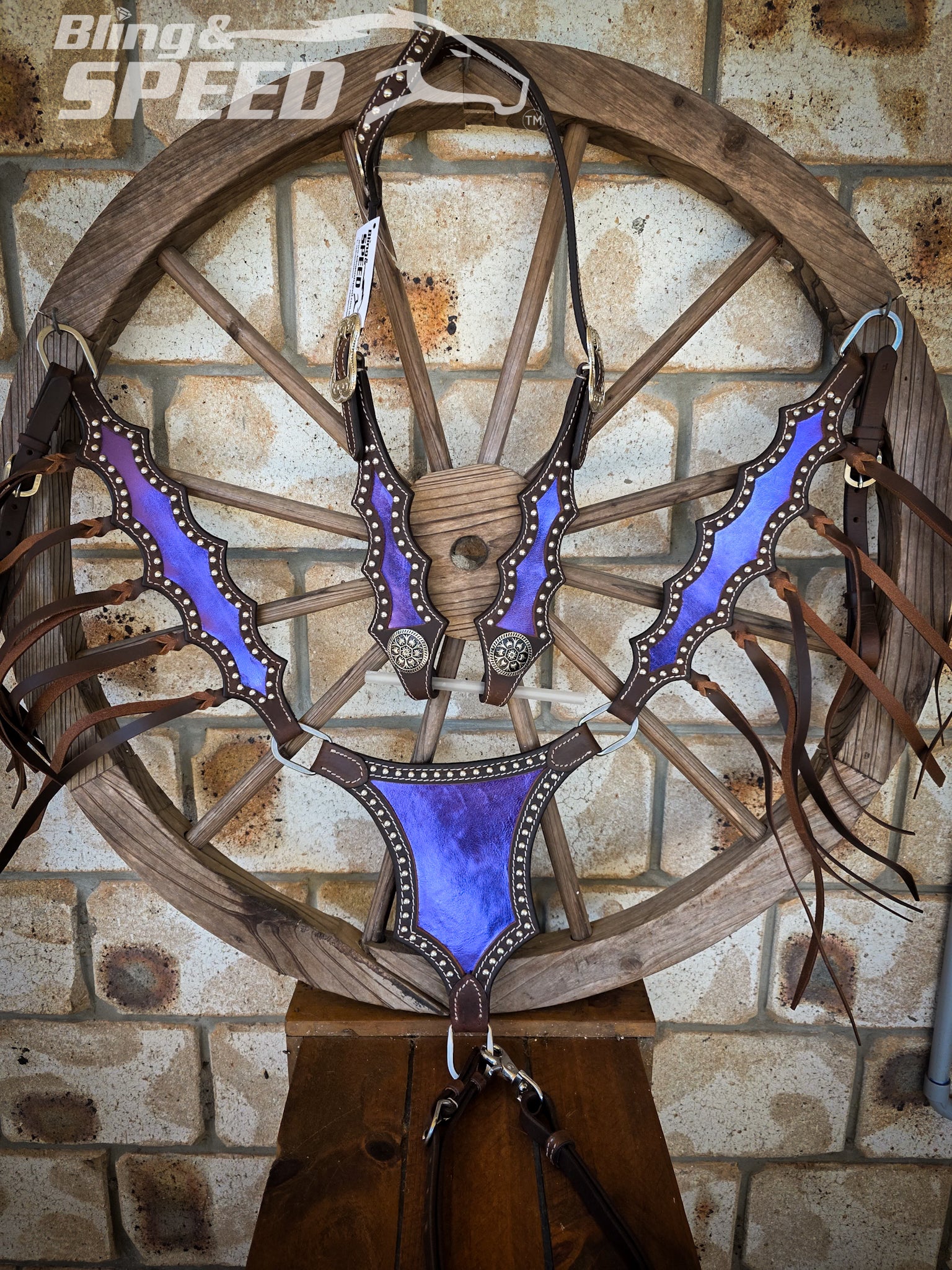 Metallic Purple Inlay Tack Set