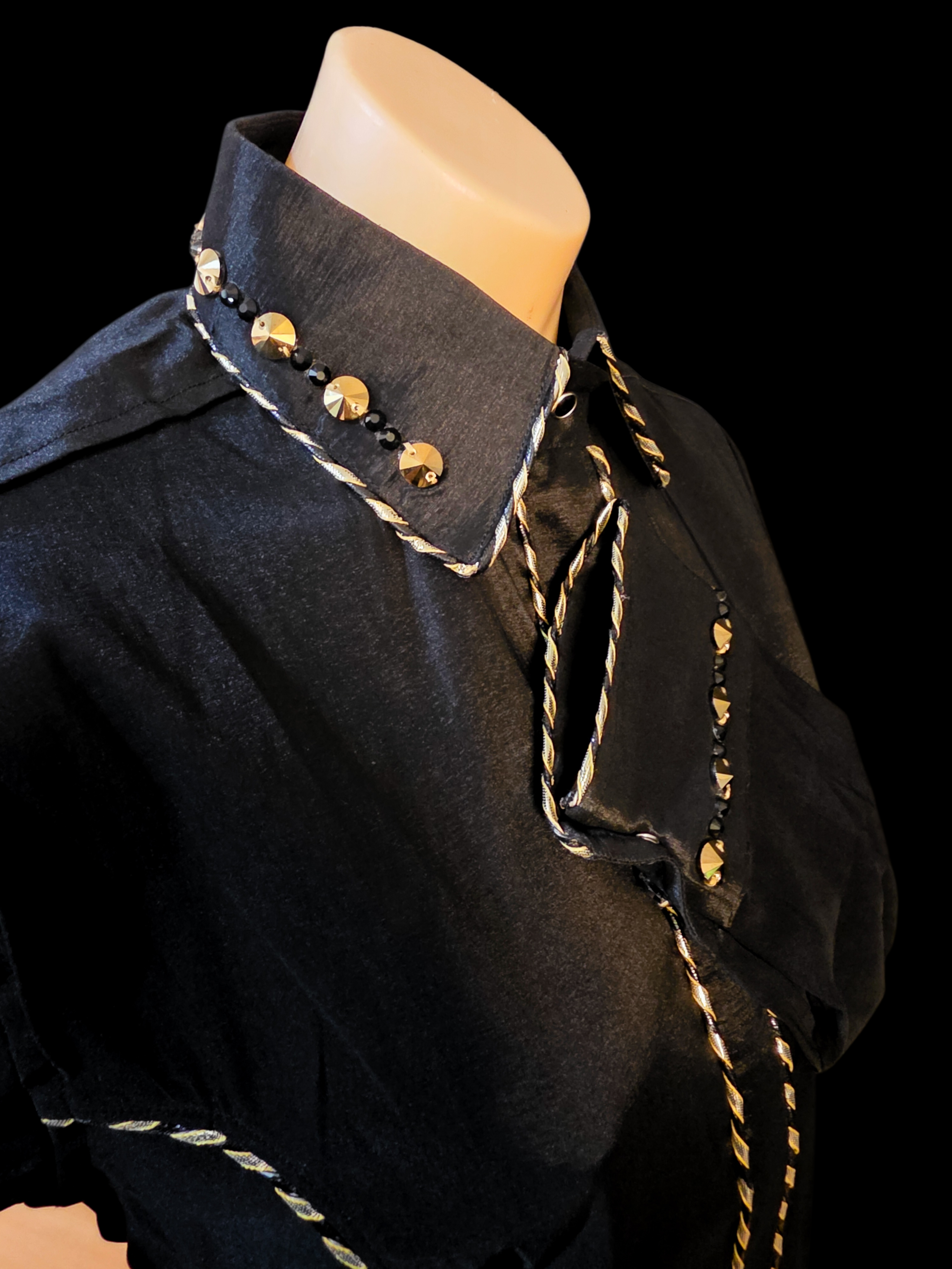 Black Crown - Western Show Shirt & Vest Set