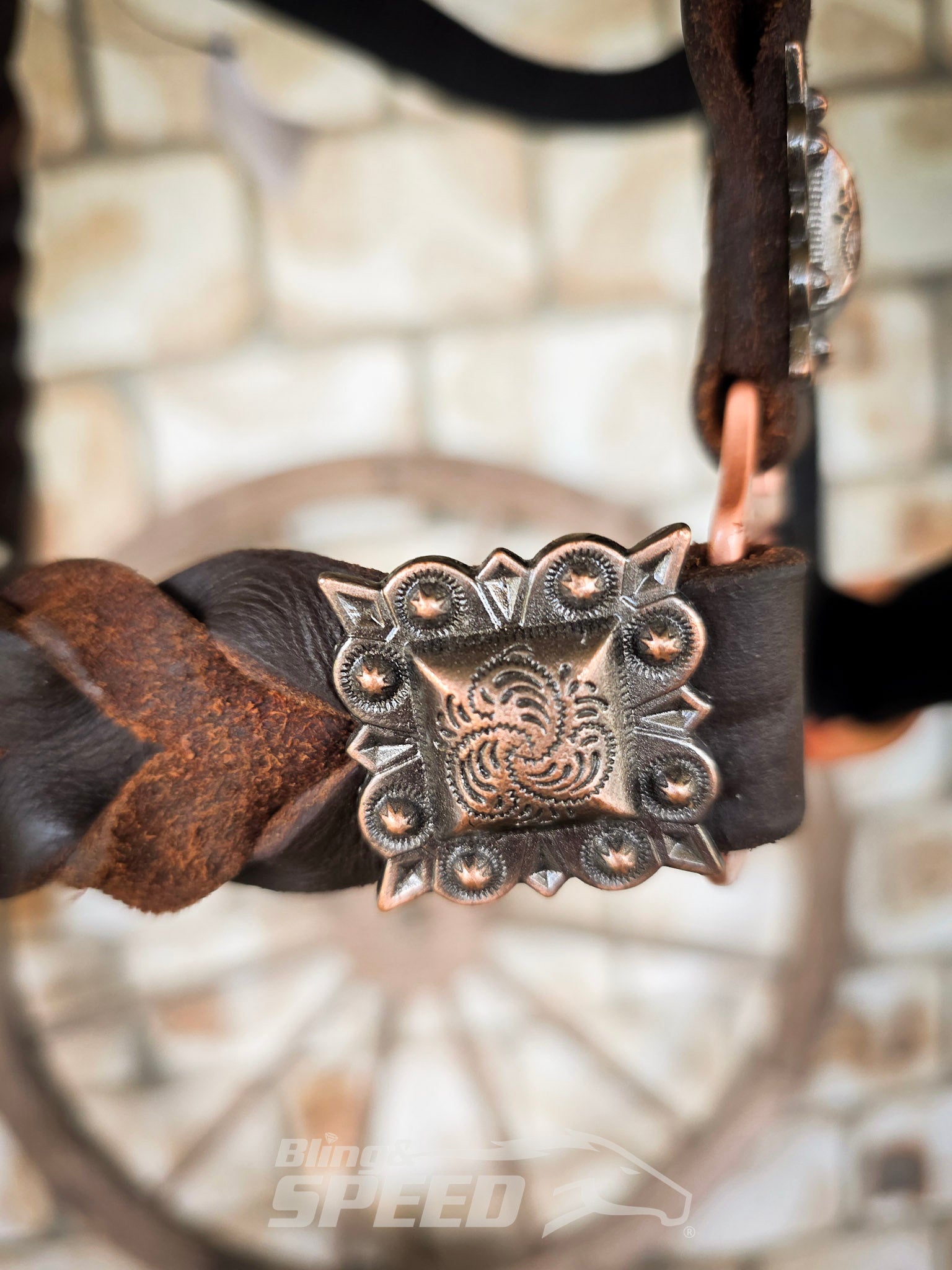Nylon & Braided Leather Horse Halter