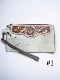 Load image into Gallery viewer, Cowhide Leather Purse - Various Designs
