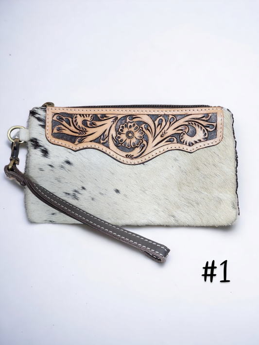 Cowhide Leather Purse - Various Designs