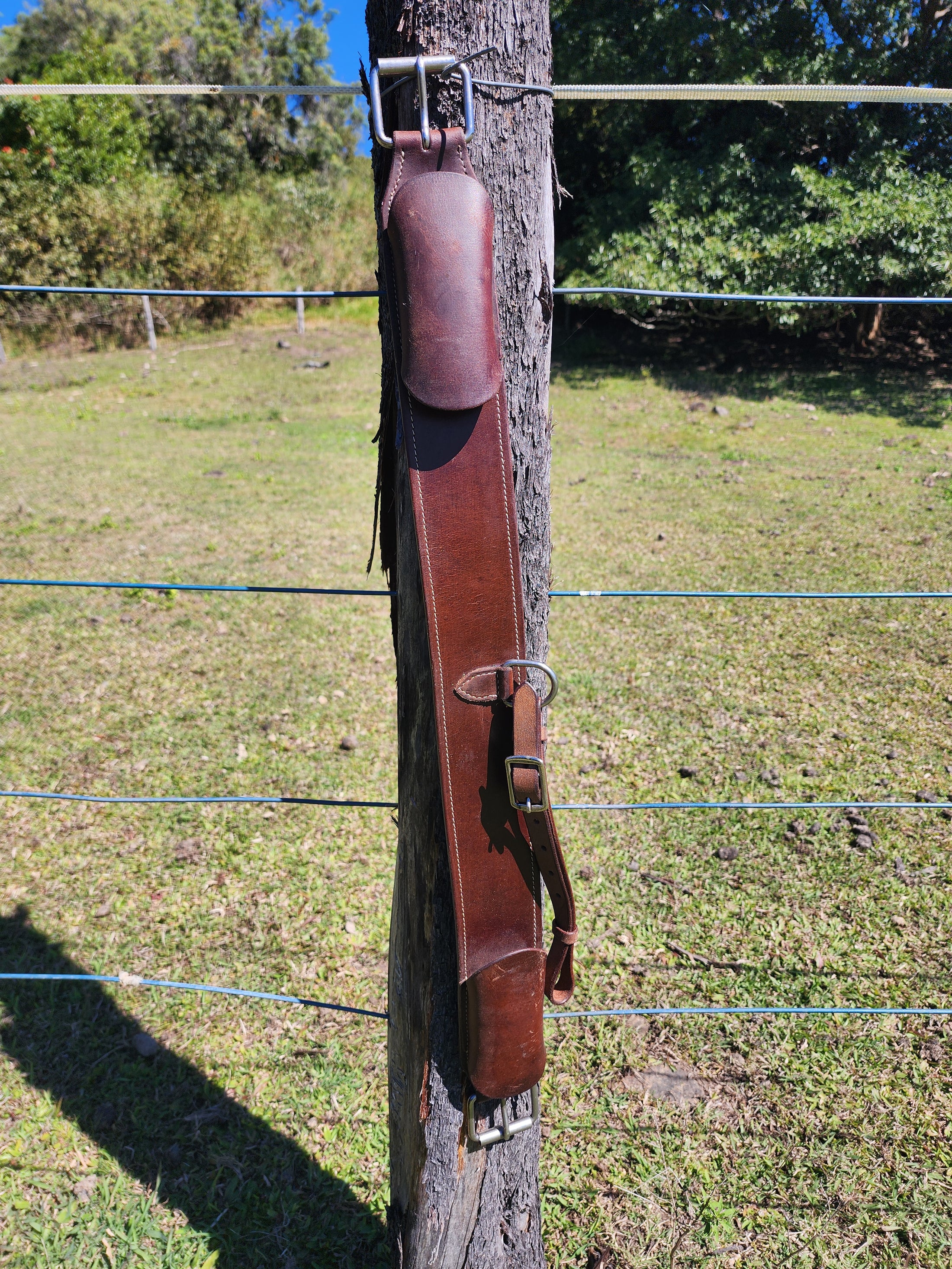 Leather Rear Cinch