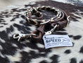Load image into Gallery viewer, Bling and Speed Gold and Black Laced Barrel Reins (7873220673774)
