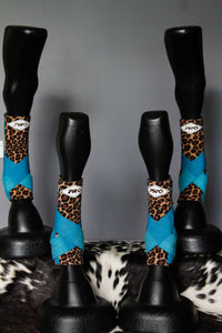 H20 Front & H20 Rear Cheetah Sports Support - Turquoise (7926450946286)