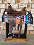 Load image into Gallery viewer, 20. "Navajo Teal" Unicorn Saddle Pad (7873219723502)
