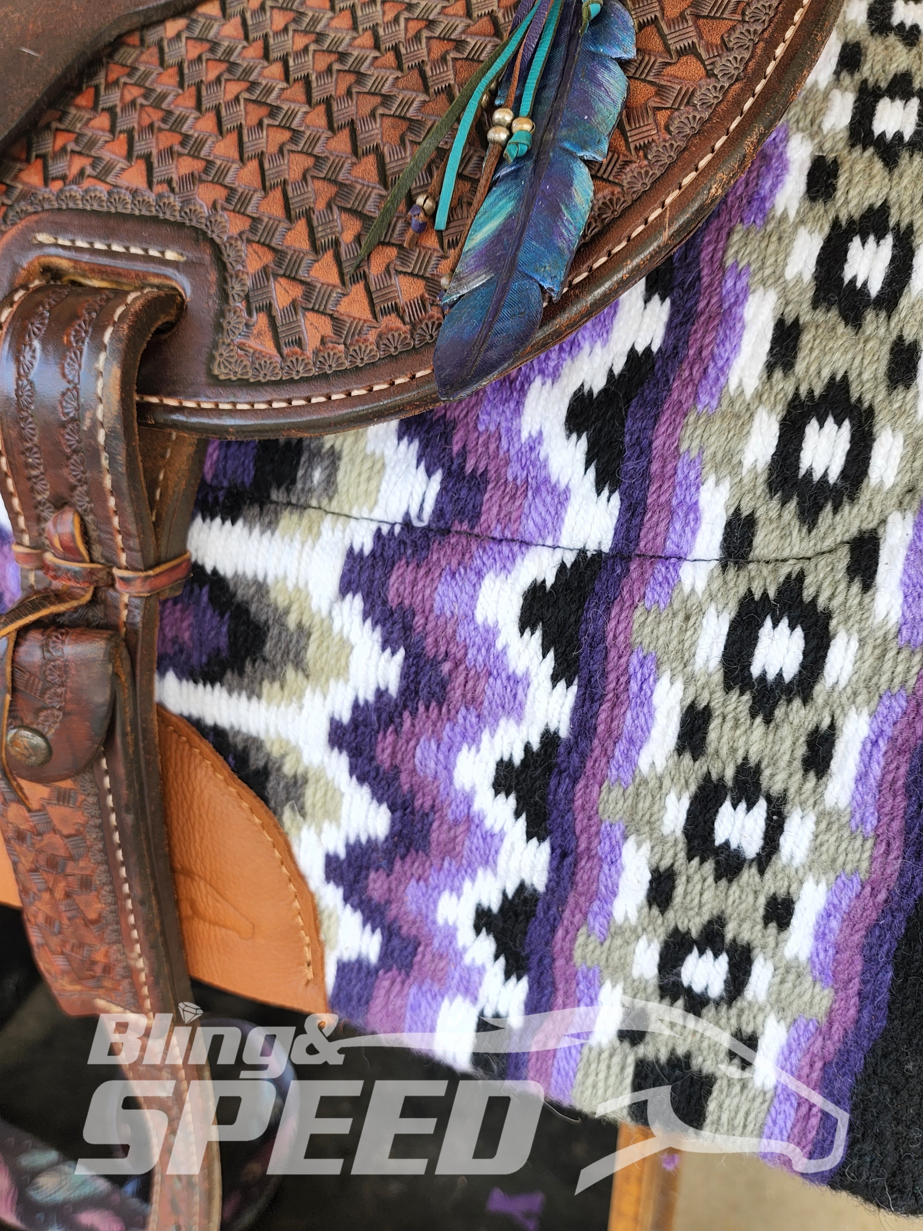 2. "The Amethyst Unicorn" Saddle Pad (7873221165294)