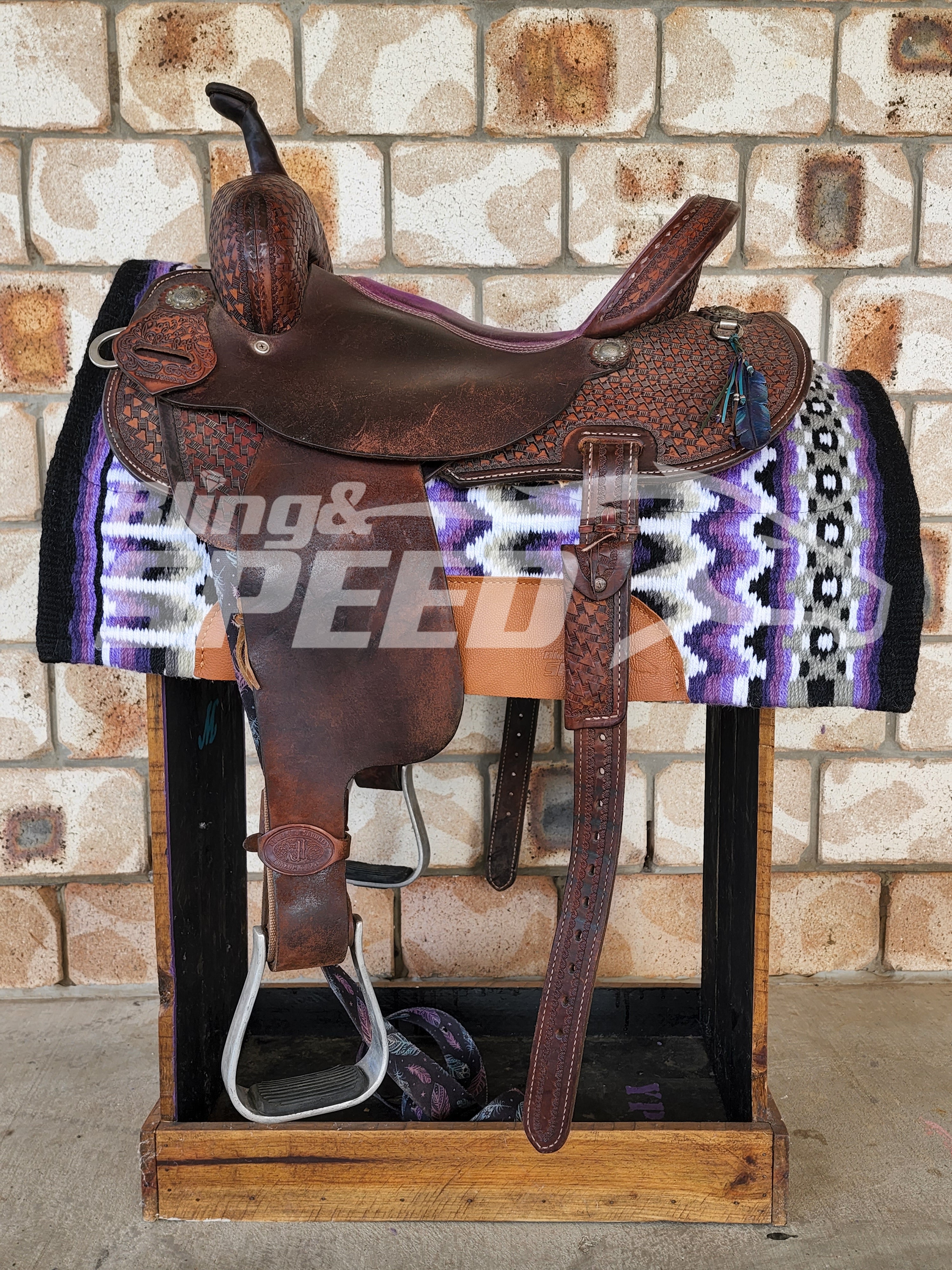 2. "The Amethyst Unicorn" Saddle Pad (7873221165294)