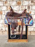 Load image into Gallery viewer, 16 "Aztec Purple" Saddle Pad (7873219690734)
