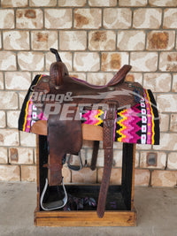 30. "Winter Sunset" Unicorn Saddle Pad (7873219428590)