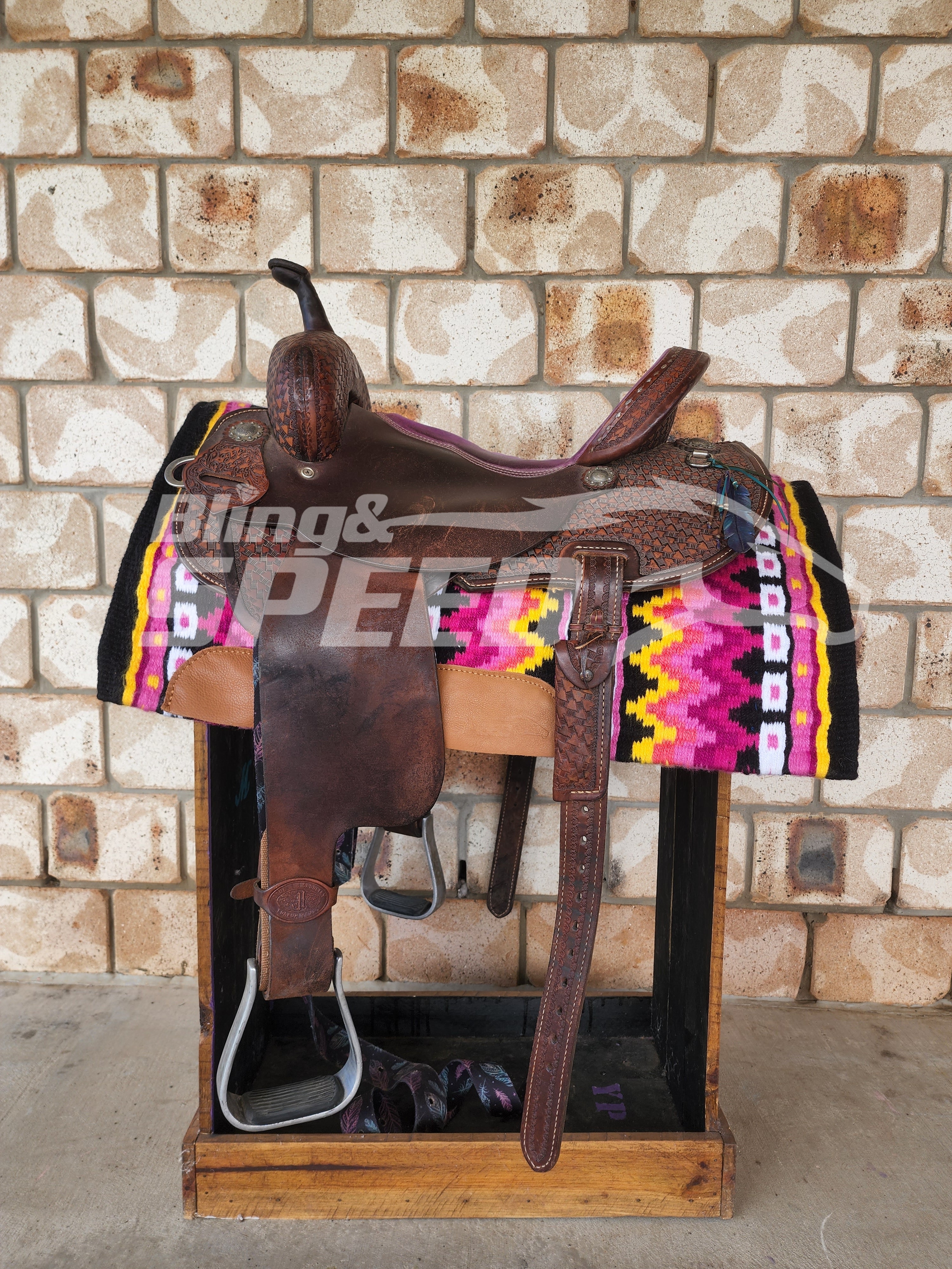 30. "Winter Sunset" Unicorn Saddle Pad (7873219428590)