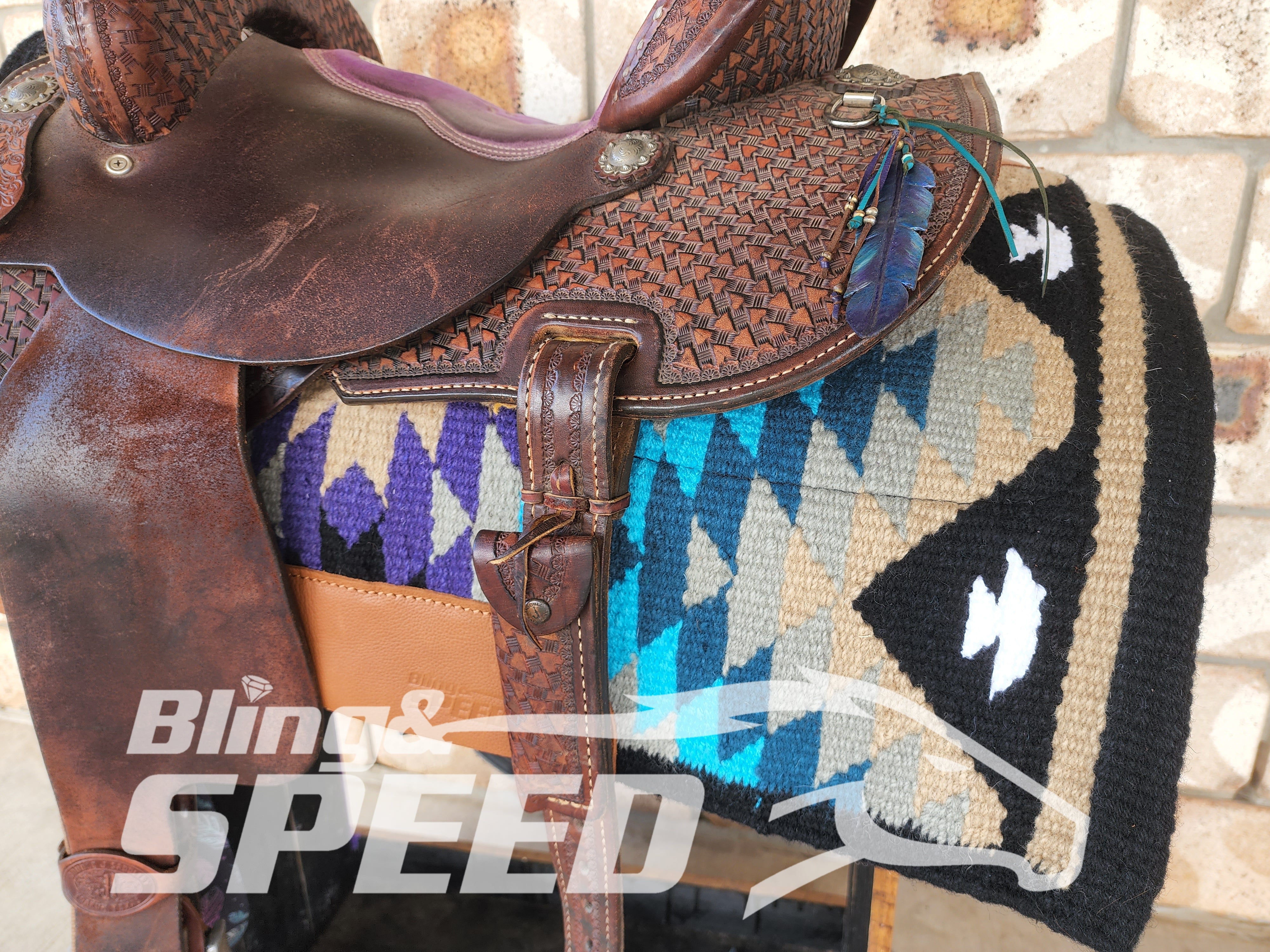 21. "Navajo" Unicorn Saddle Pad (7873219363054)
