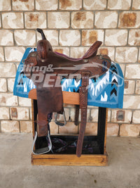 19. "Navajo Sky" Unicorn Saddle Pad (7873219330286)