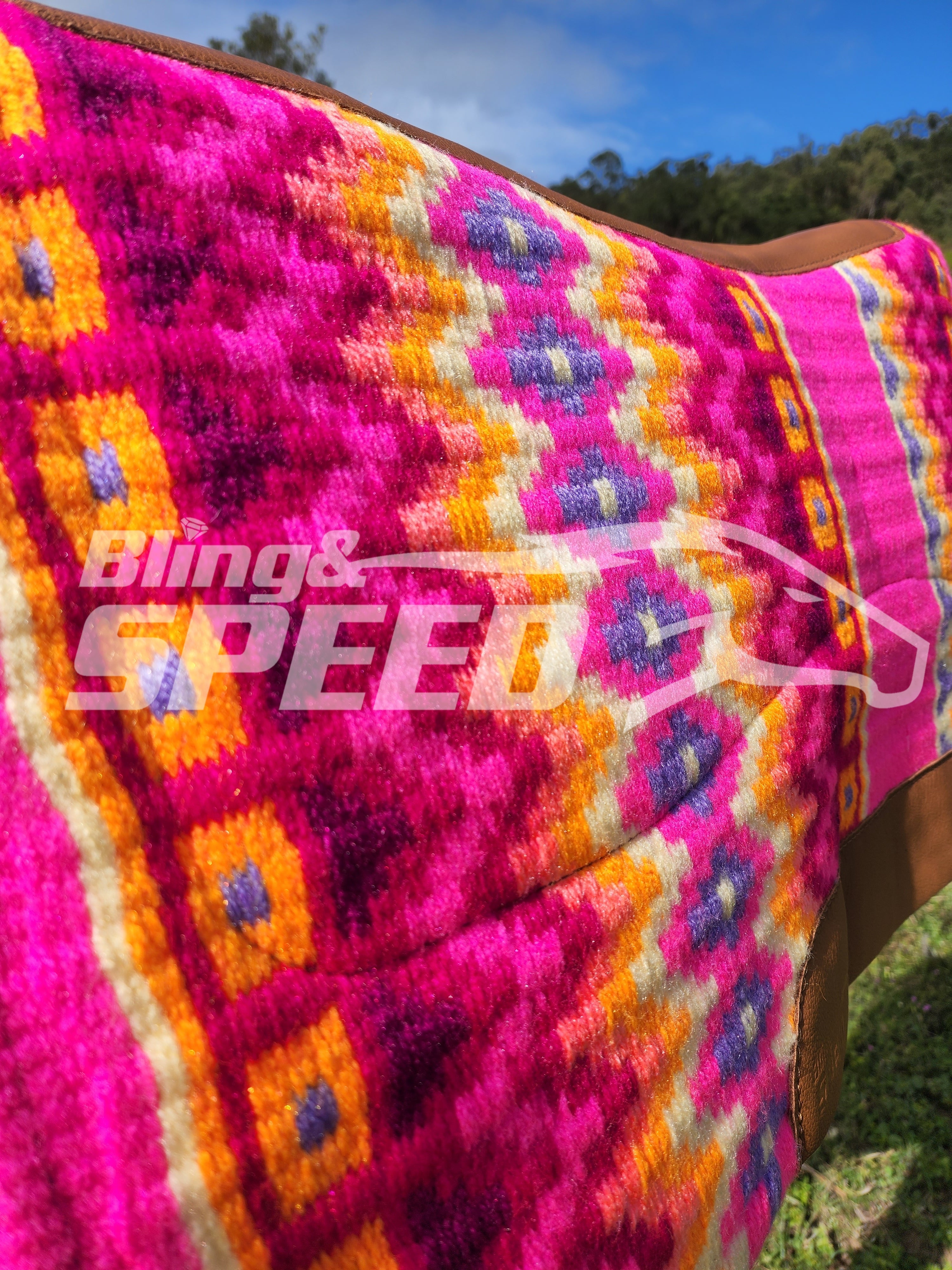 31. "Grab ya Sunnies Pink!" Unicorn Saddle Pad (7873219297518)