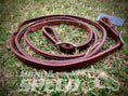 Load image into Gallery viewer, Bling & Speed Rolled Leather Barrel Reins (7897345917166)
