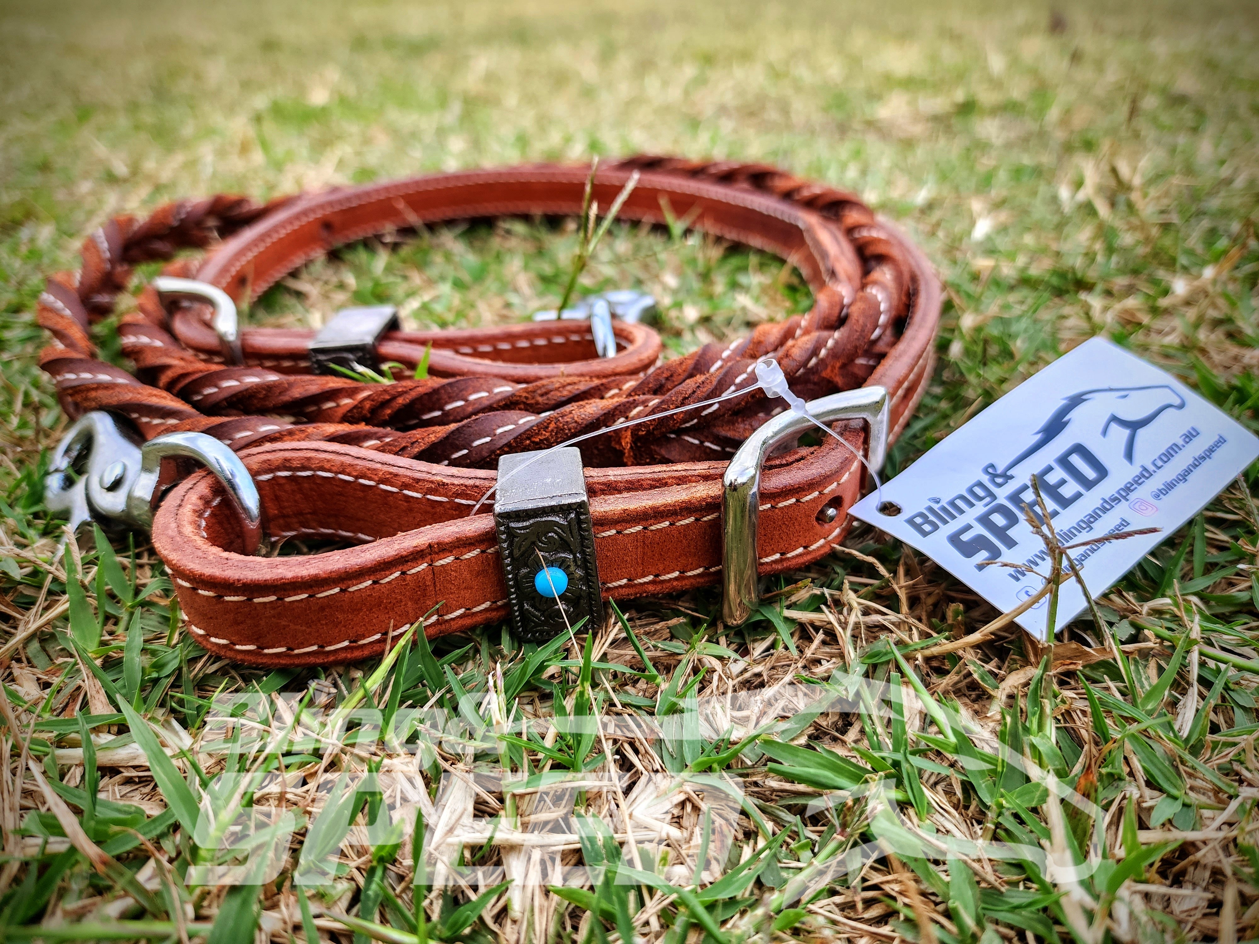 Bling & Speed Twisted Bloodknot Barrel Reins (7897297715438)